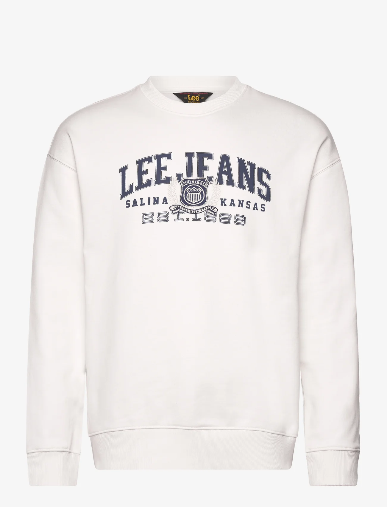 Lee Jeans - VARSITY SWS - sweatshirts - ecru - 0
