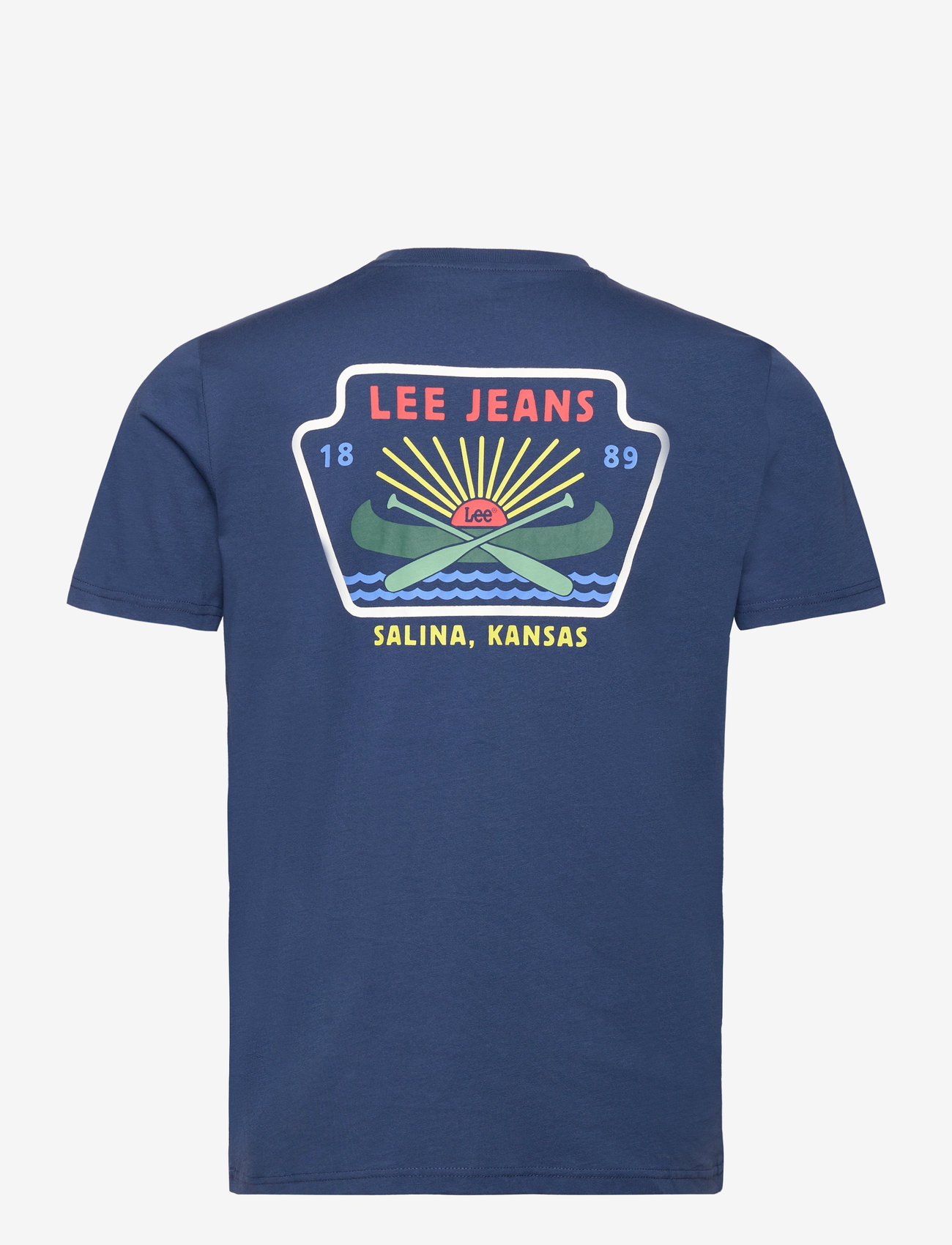 Lee Jeans - GRAPHIC TEE - drama blue - 1