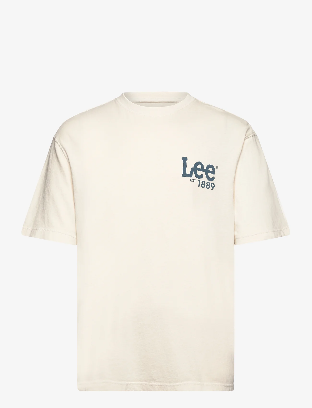 Lee Jeans - LOOSE LOGO TEE - de laveste prisene - ecru - 0