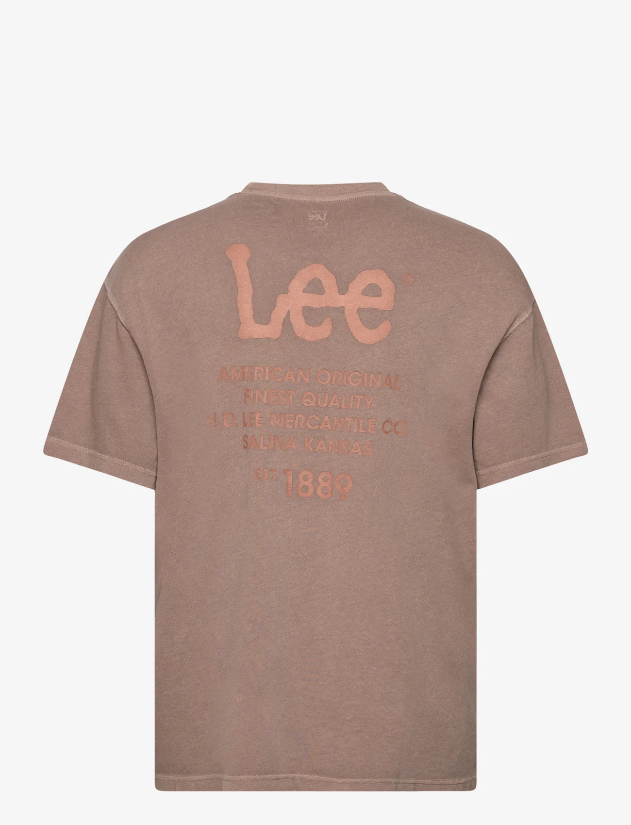 Lee Jeans - LOOSE LOGO TEE - de laveste prisene - pebble - 1