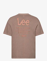 Lee Jeans - LOOSE LOGO TEE - de laveste prisene - pebble - 1