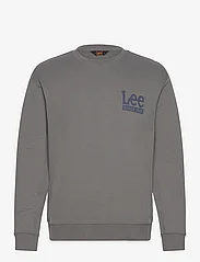 Lee Jeans - CREW SWS - sweatshirts - grey mele - 0
