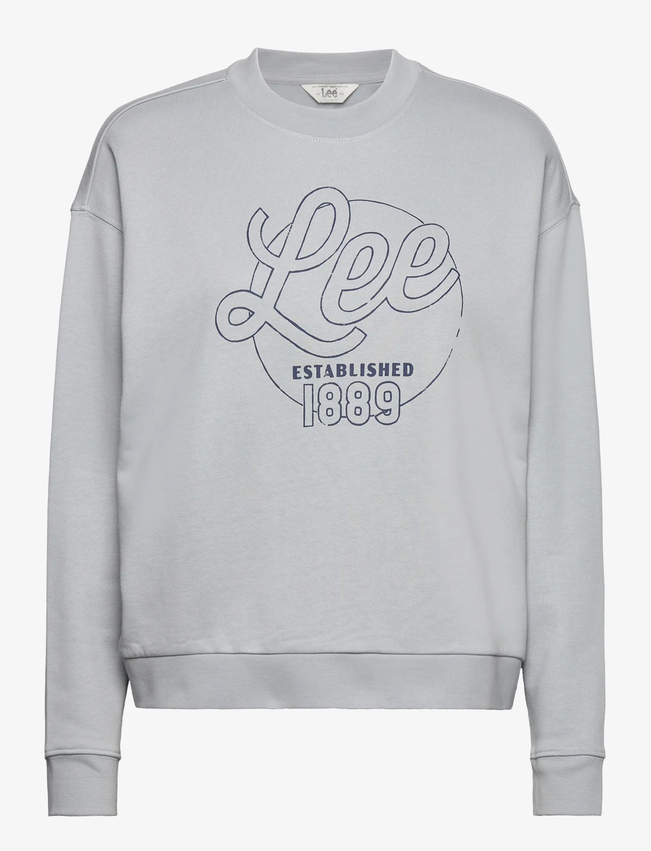 Lee Jeans - LOGO SWS - sweatshirts & hættetrøjer - material gray - 0