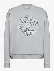 Lee Jeans - LOGO SWS - sweatshirts - material gray - 0