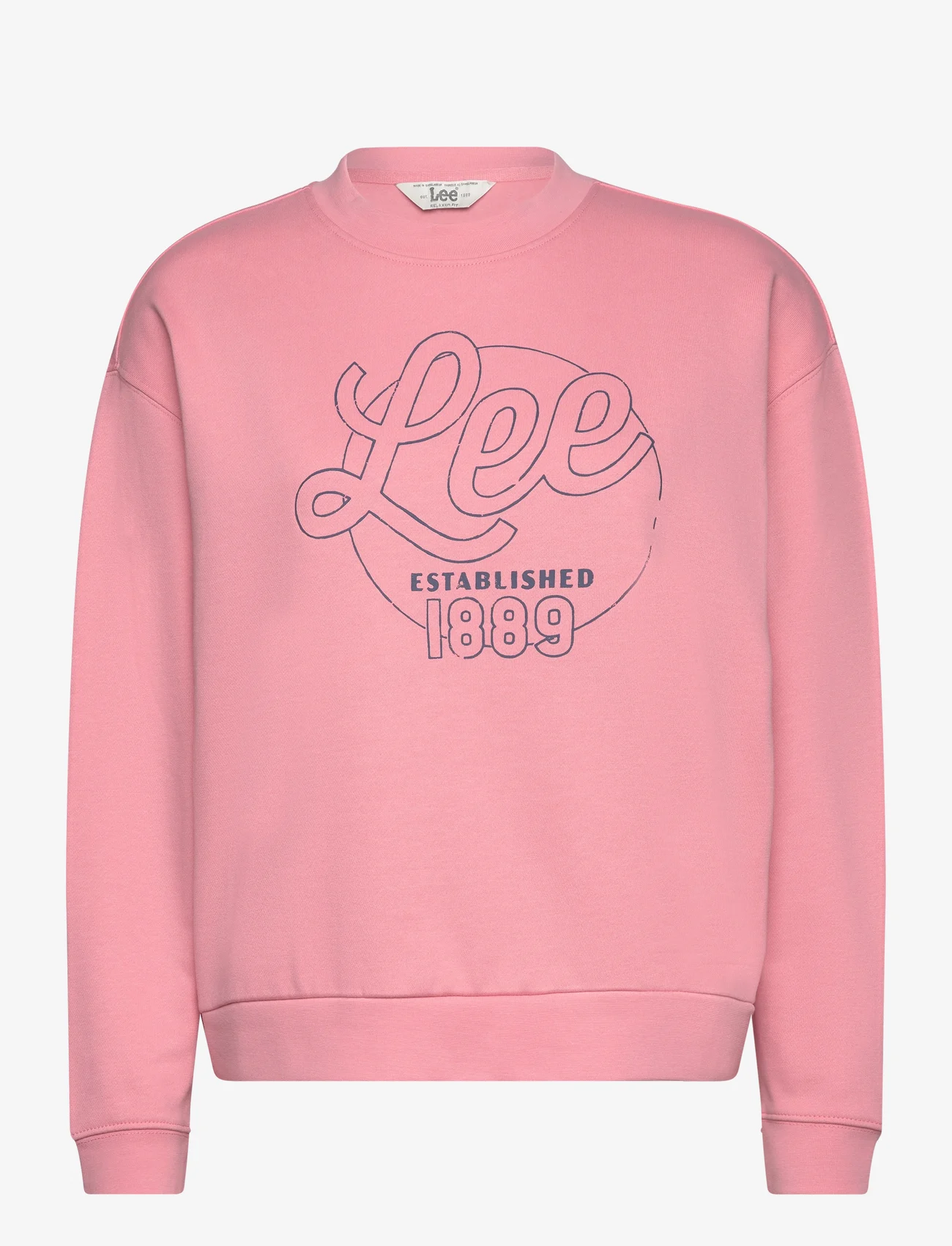 Lee Jeans - LOGO SWS - sweatshirts - peony pink - 0