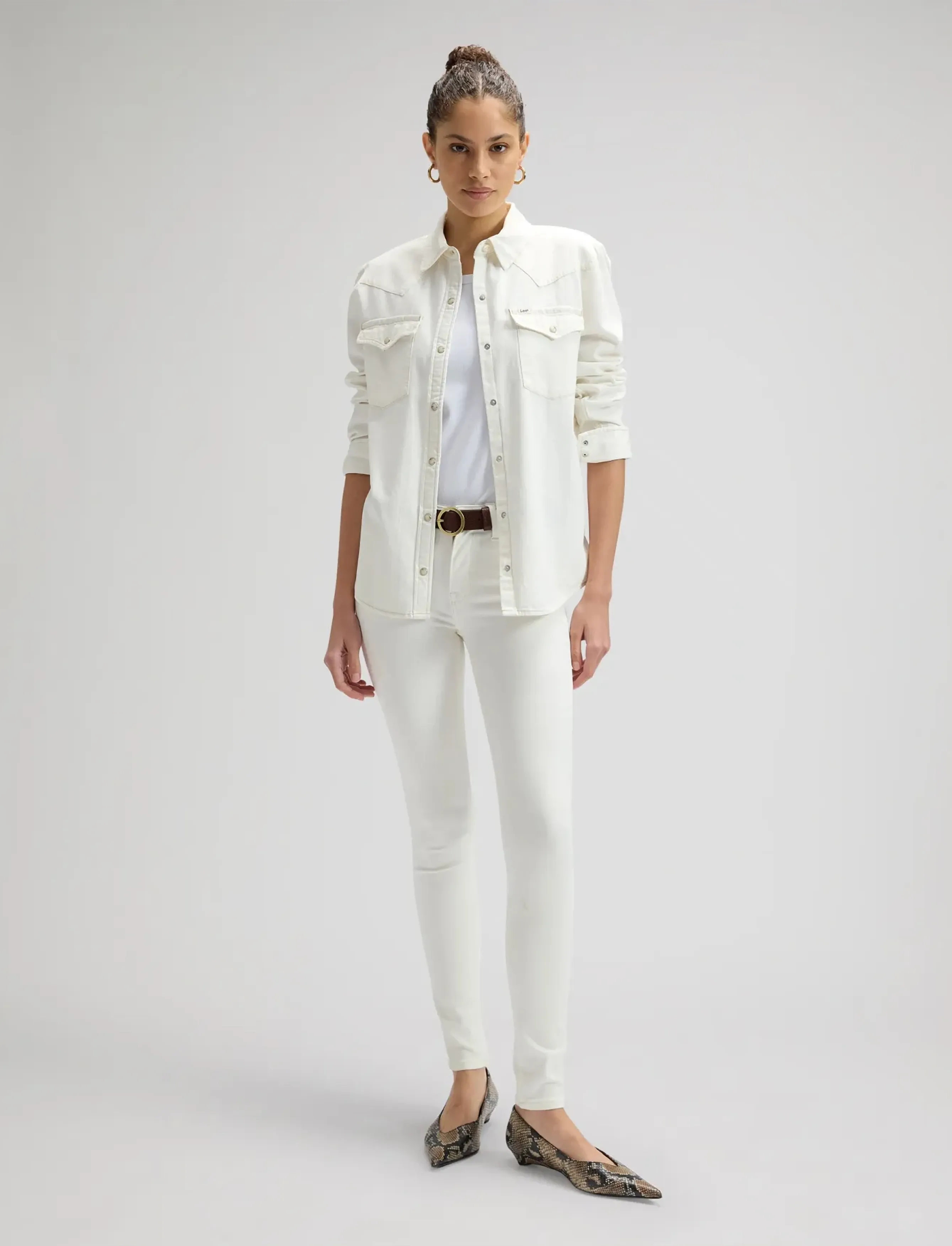 Lee Jeans - SCARLETT HIGH - skinny jeans - winter white - 4