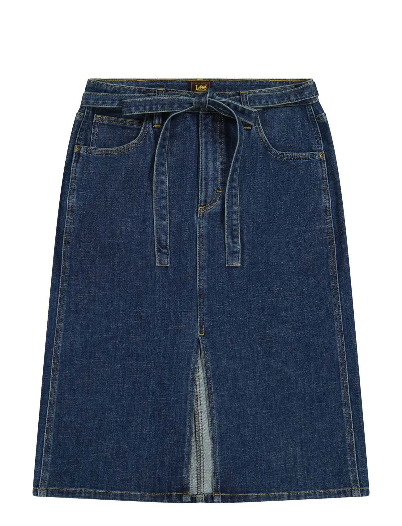 Lee Jeans MIDI SKIRT WITH BOW - Midi nederdele - SEASIDE TRIP / blue