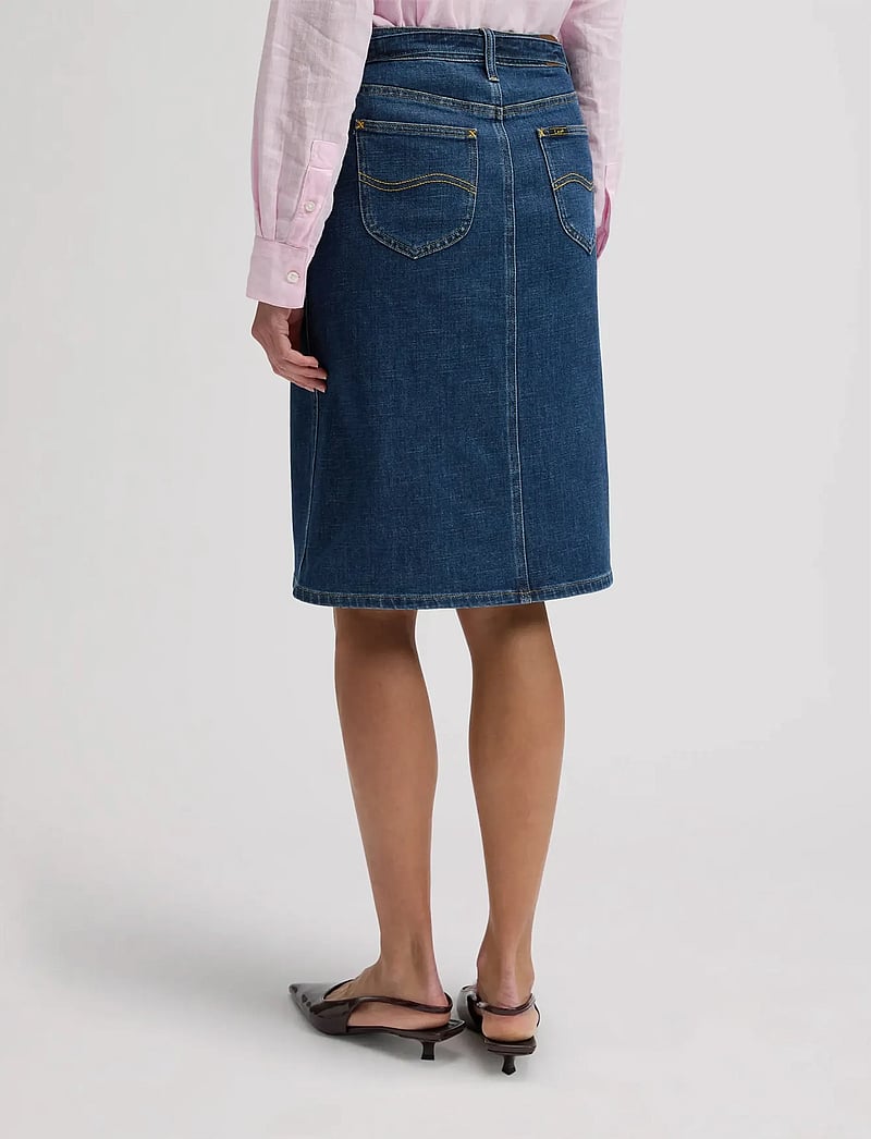 Lee Jeans - MIDI SKIRT WITH BOW - denimnederdele - seaside trip - 2
