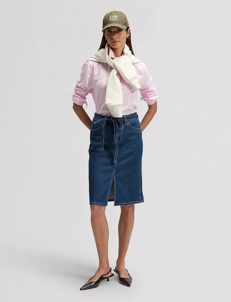 Lee Jeans - MIDI SKIRT WITH BOW - denimnederdele - seaside trip - 3