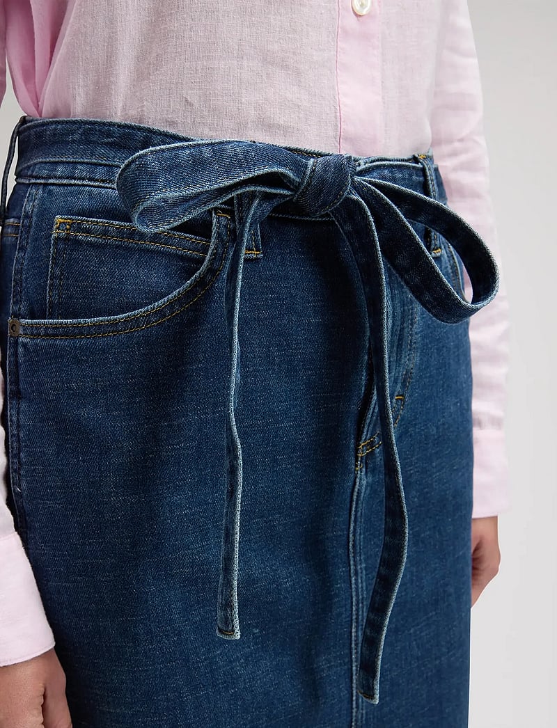 Lee Jeans - MIDI SKIRT WITH BOW - denimnederdele - seaside trip - 5