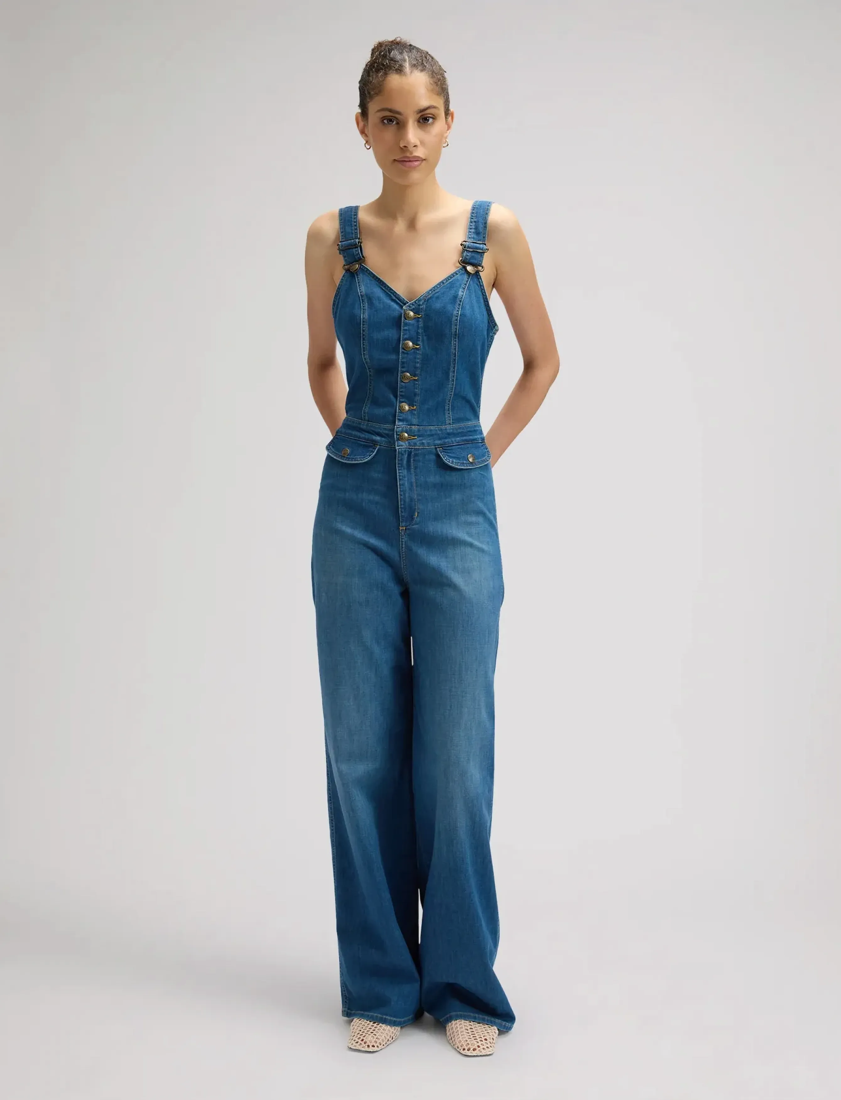 Lee Jeans - CUT OUT JUMPSUIT - jumpsuits - blue arrow - 4