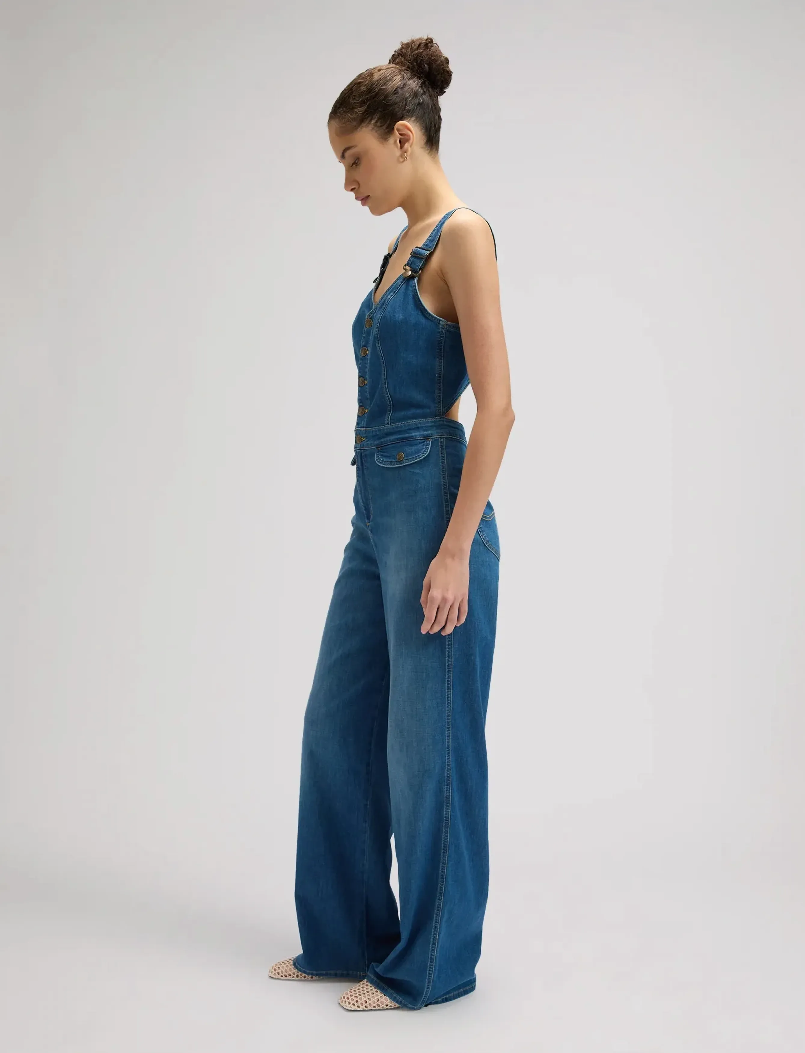 Lee Jeans - CUT OUT JUMPSUIT - jumpsuits - blue arrow - 5