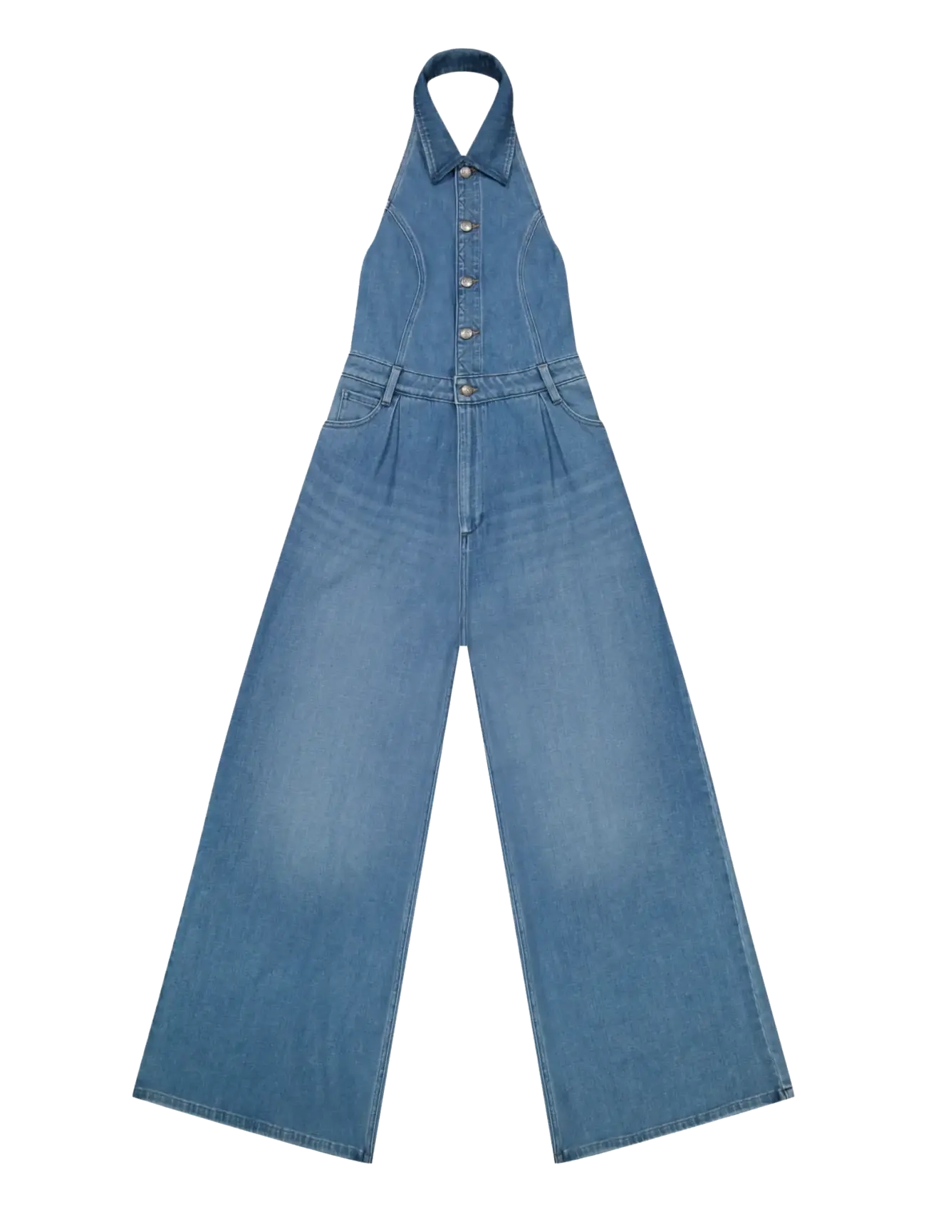 Lee Jeans WIDE LEG JUMPSUIT - Jumpsuits - MID EMBRACE / blue