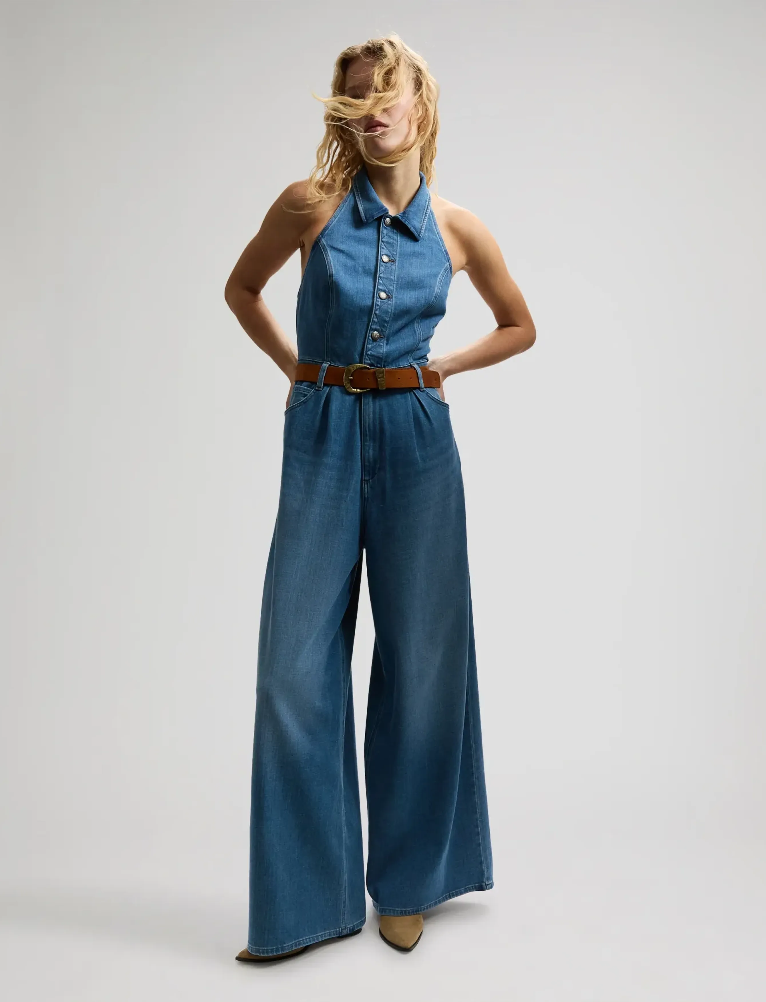Lee Jeans Wide Leg Jumpsuit jeans dam – bild 6