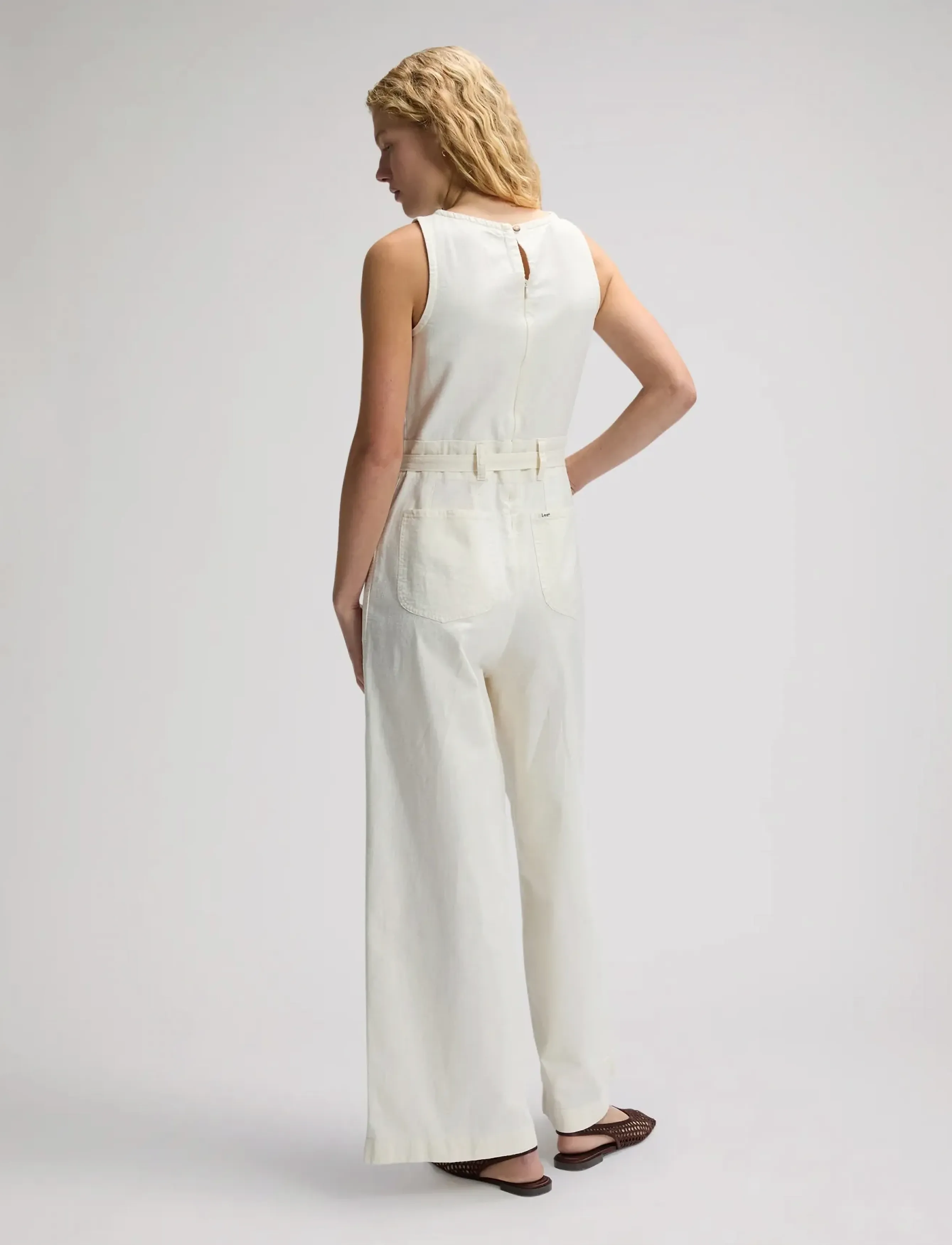 Lee Jeans - BOATNECK JUMPSUIT - buksedragter - natural - 3