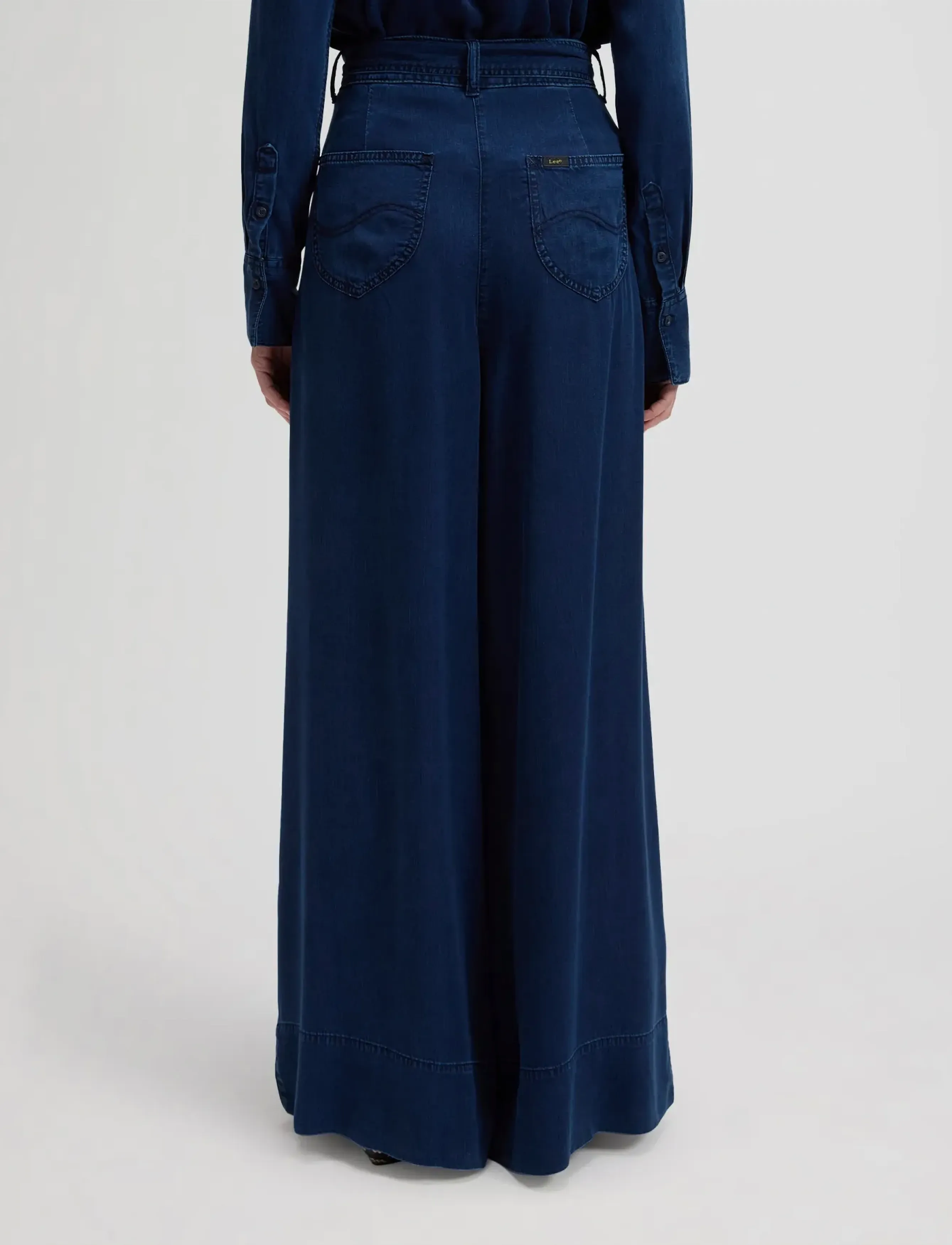 Lee Jeans - PLEATED WIDE LEG - festtøj til outletpriser - sunset ride - 2