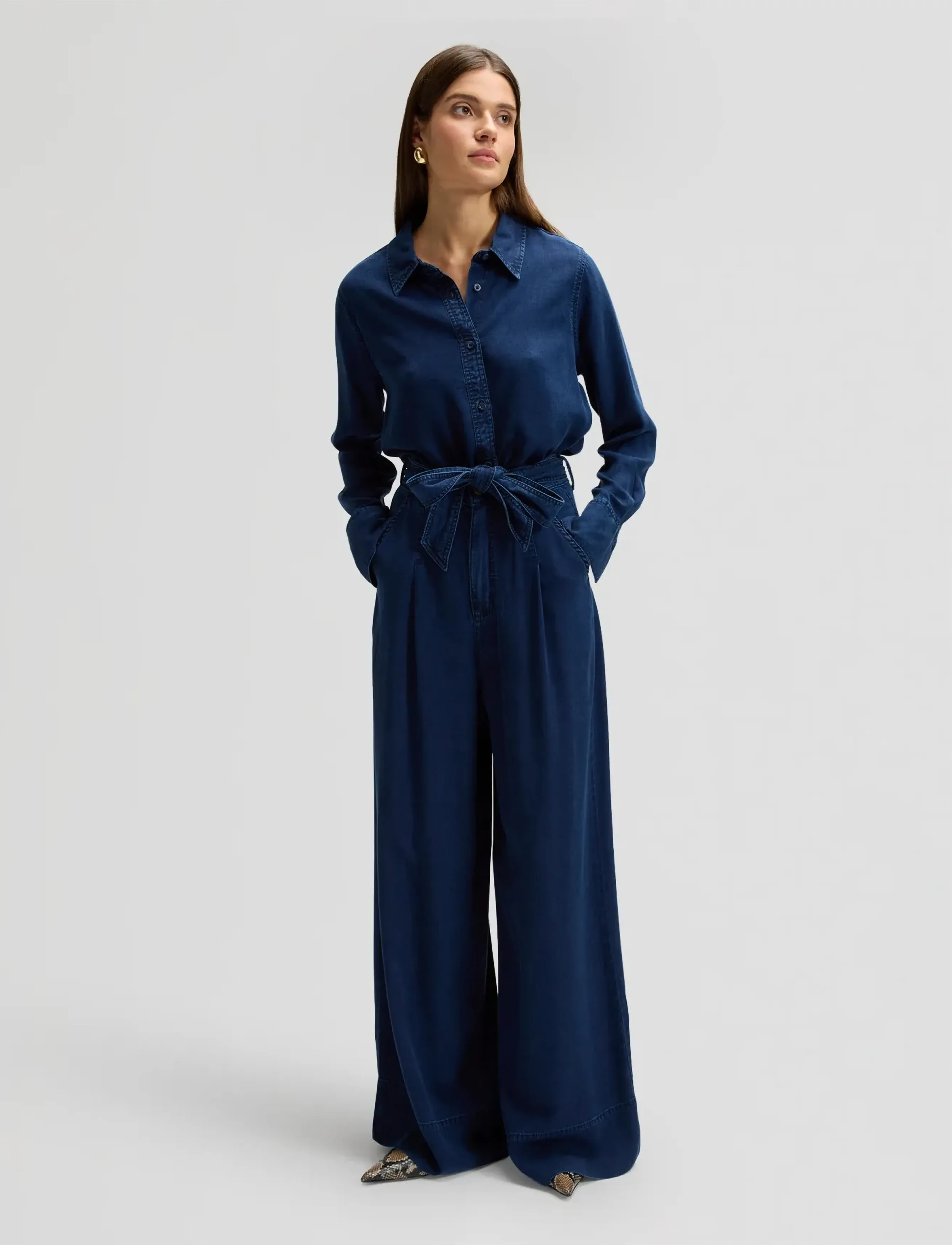 Lee Jeans - PLEATED WIDE LEG - festtøj til outletpriser - sunset ride - 3