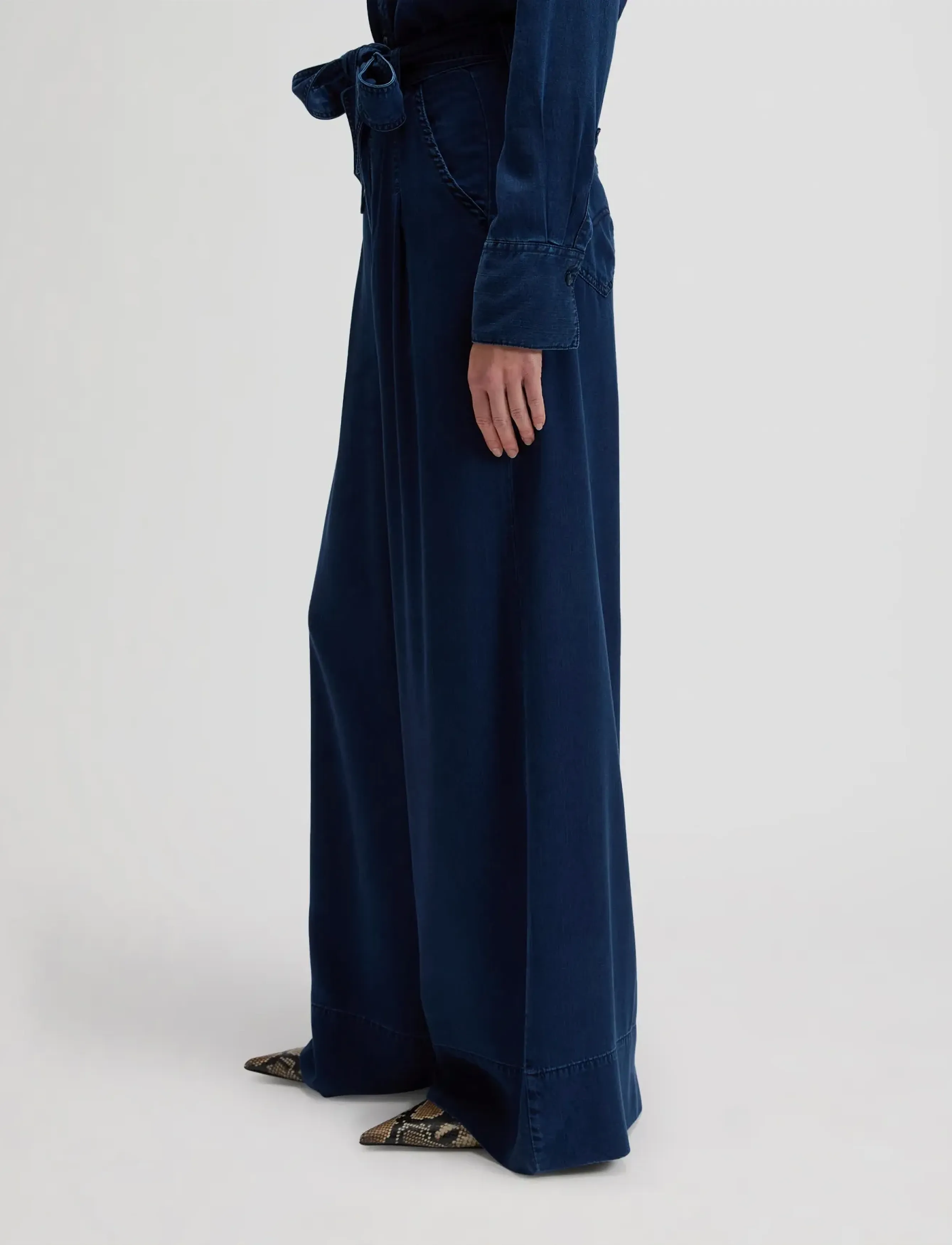 Lee Jeans - PLEATED WIDE LEG - festtøj til outletpriser - sunset ride - 4