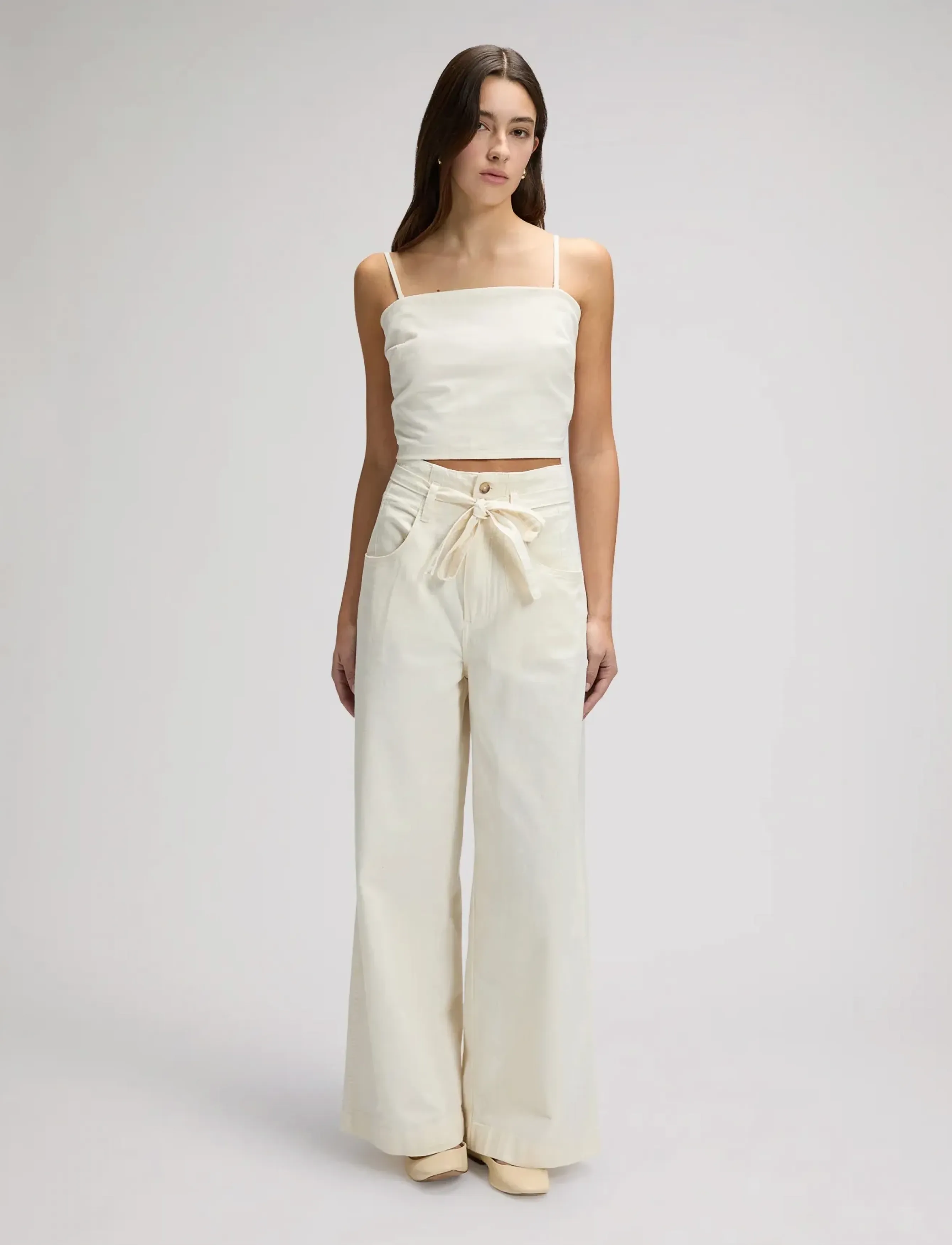 Lee Jeans - PLEATED TROUSER - hørbukser - natural - 3