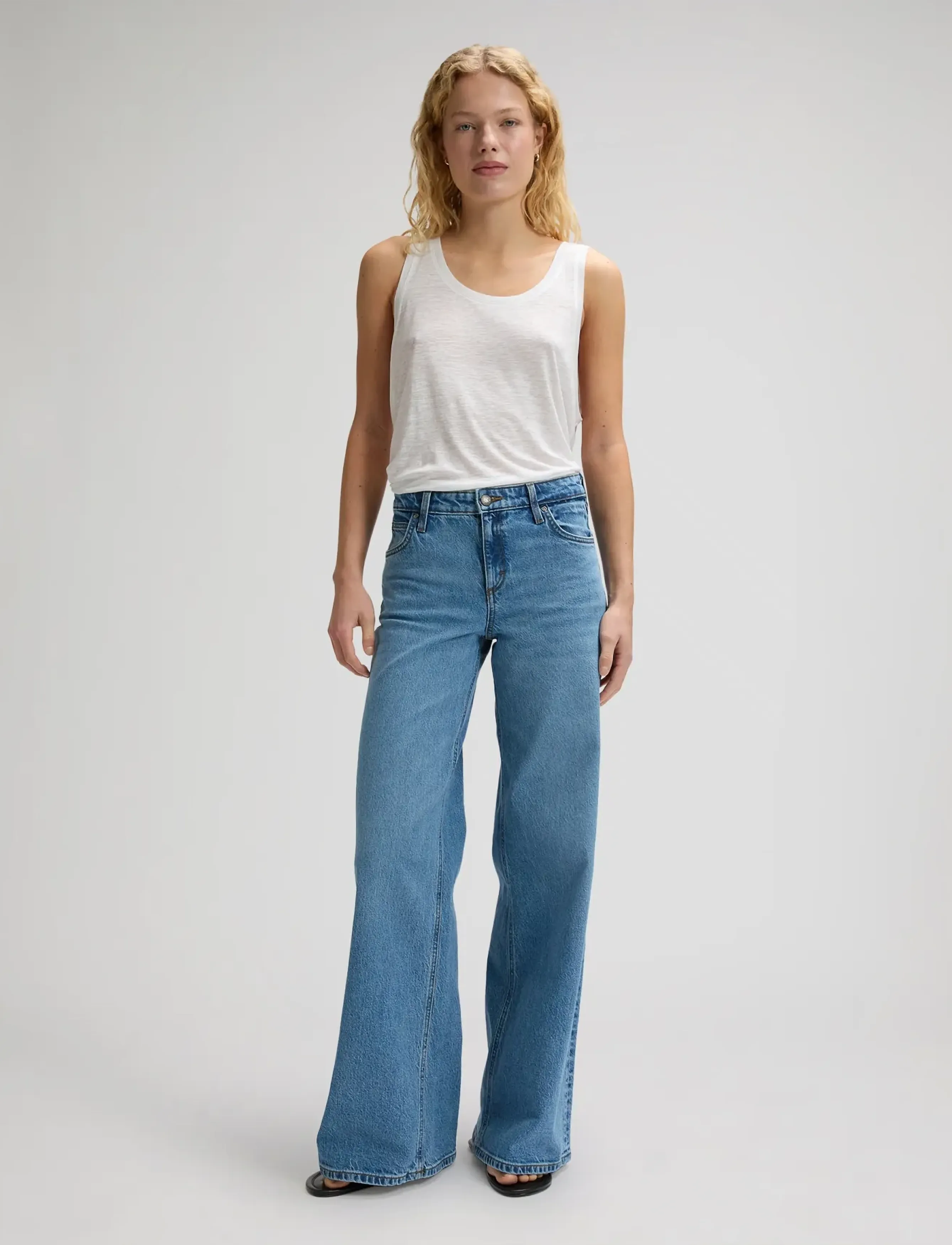 Lee Jeans - HOPE - spodnie szerokie - tinted blue - 3