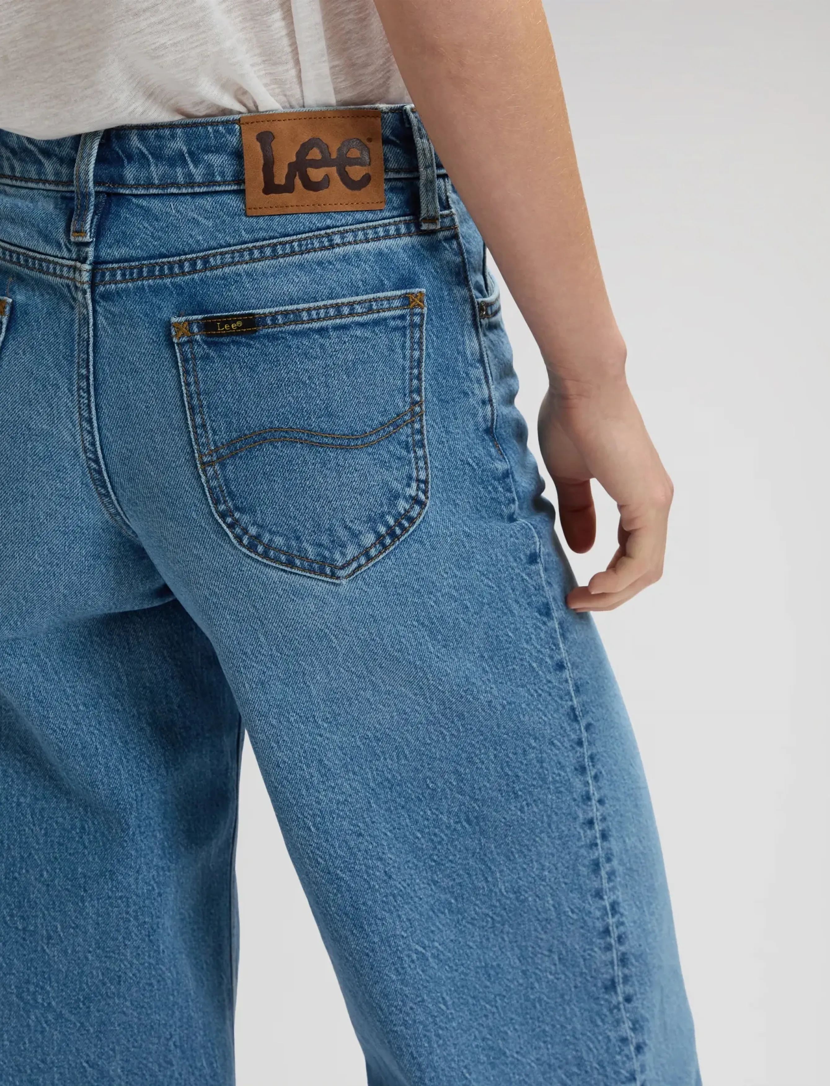 Lee Jeans - HOPE - spodnie szerokie - tinted blue - 5