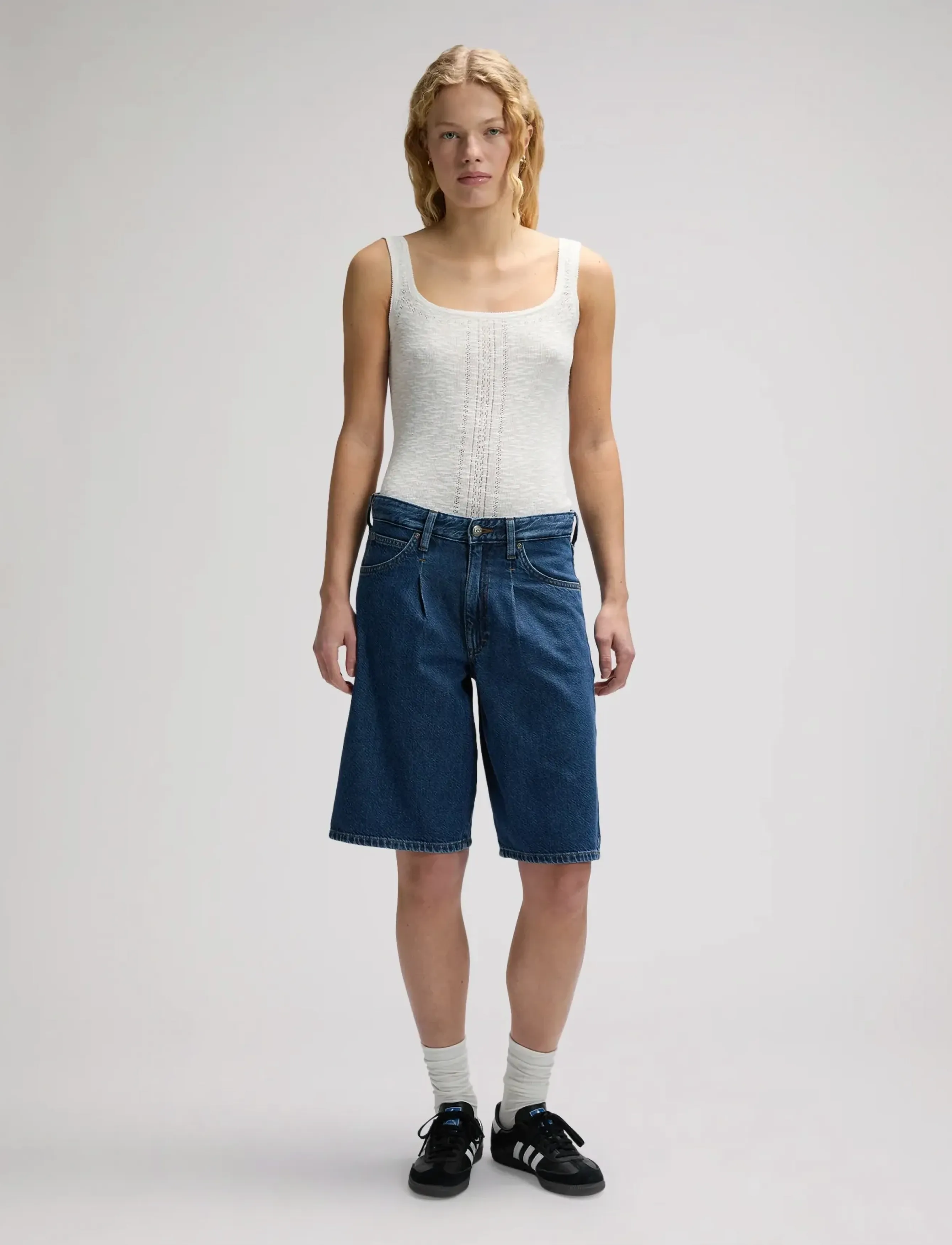Lee Jeans - DRAPEY JORT - bermudashorts - overt wash - 3