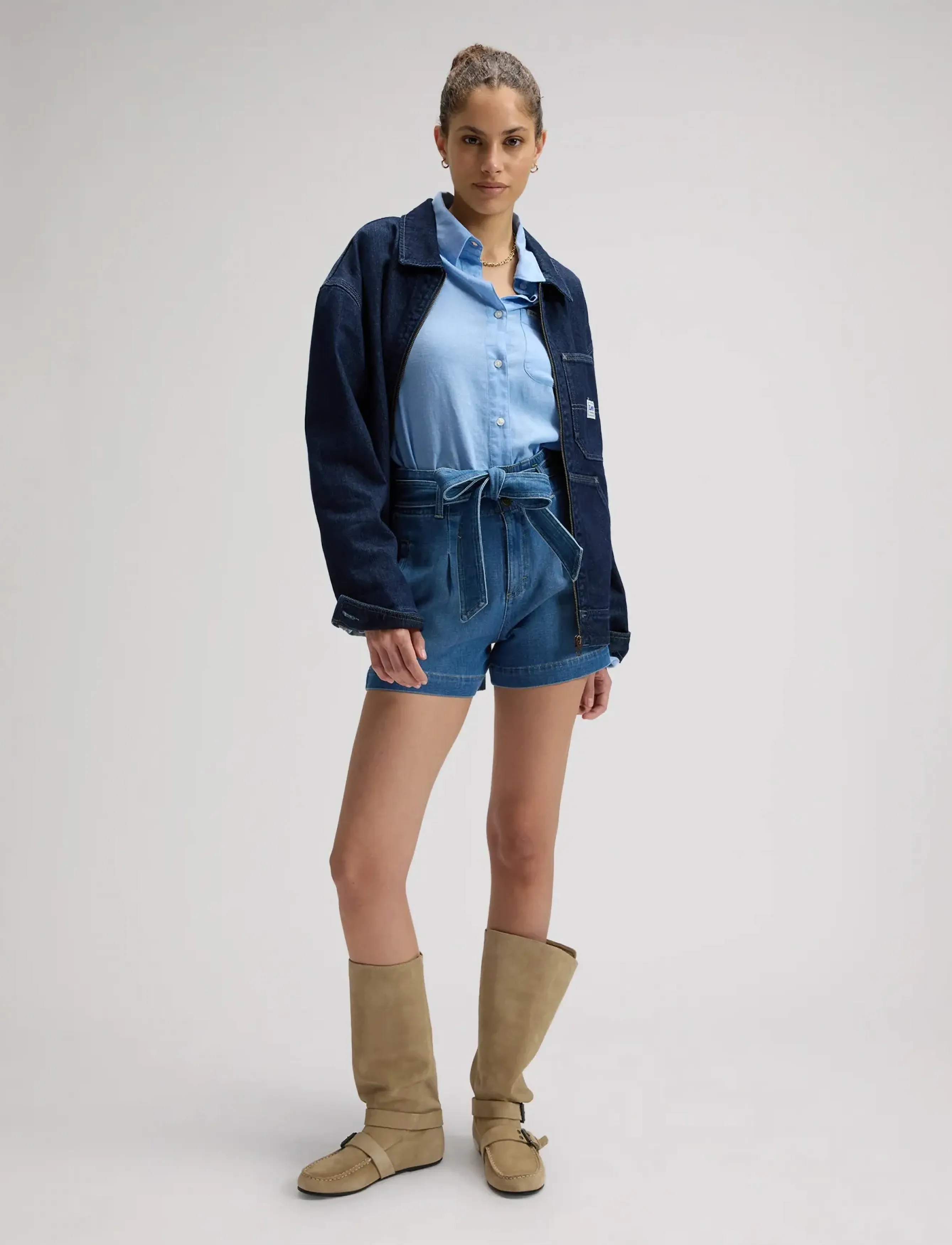 Lee Jeans - SHORT WITH BOW - paperbag shorts - full bloom - 3