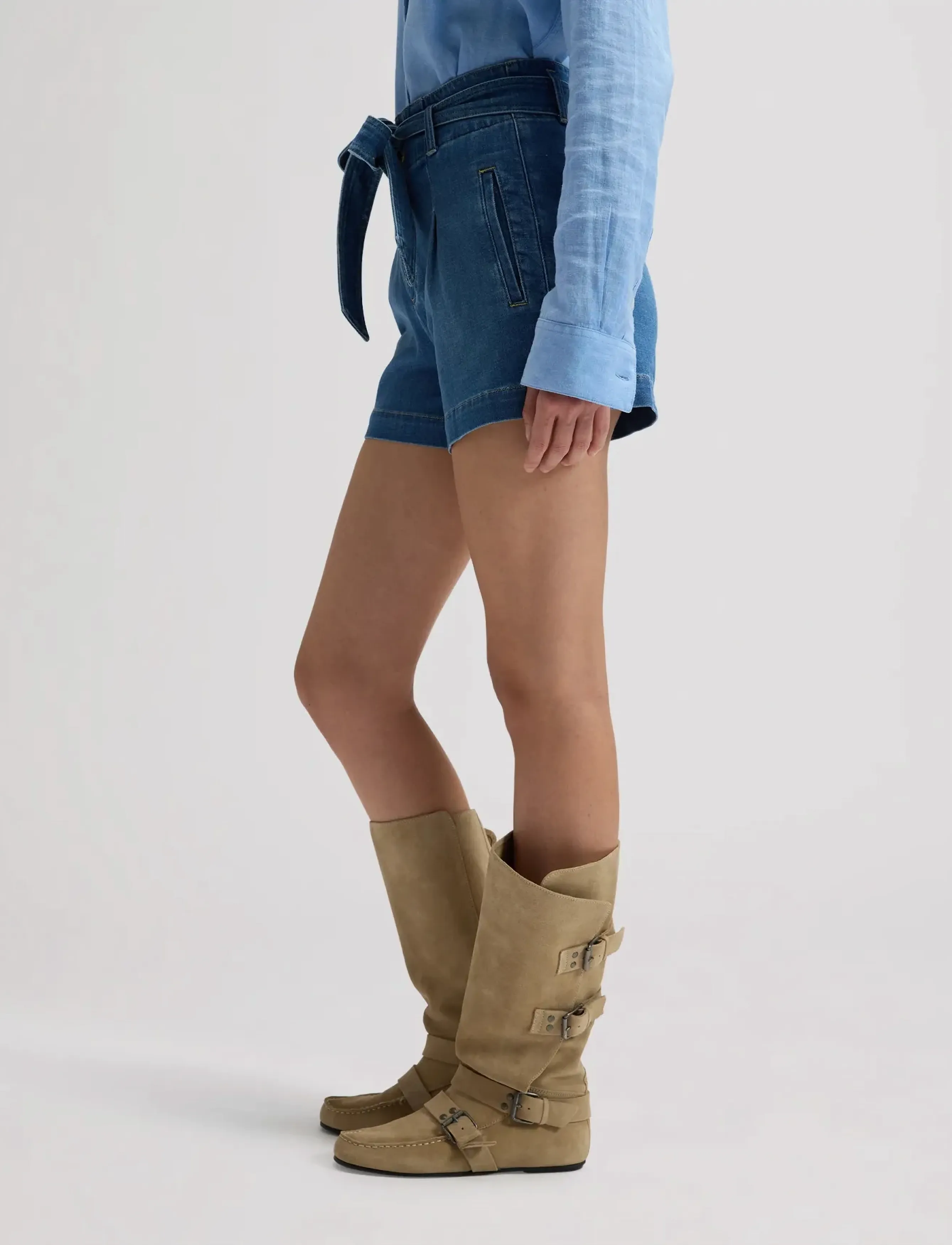 Lee Jeans - SHORT WITH BOW - paperbag shorts - full bloom - 4