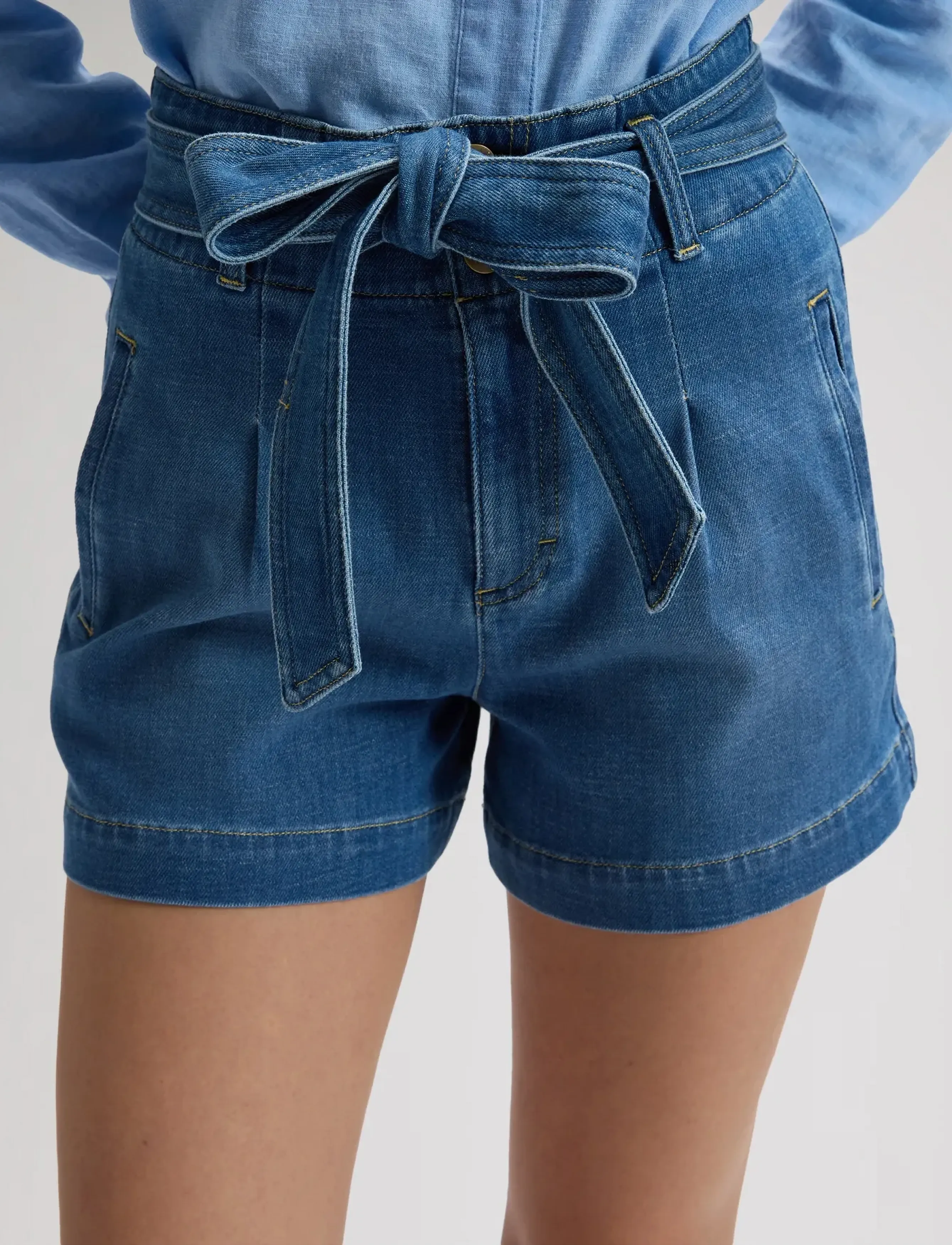 Lee Jeans - SHORT WITH BOW - paperbag shorts - full bloom - 5