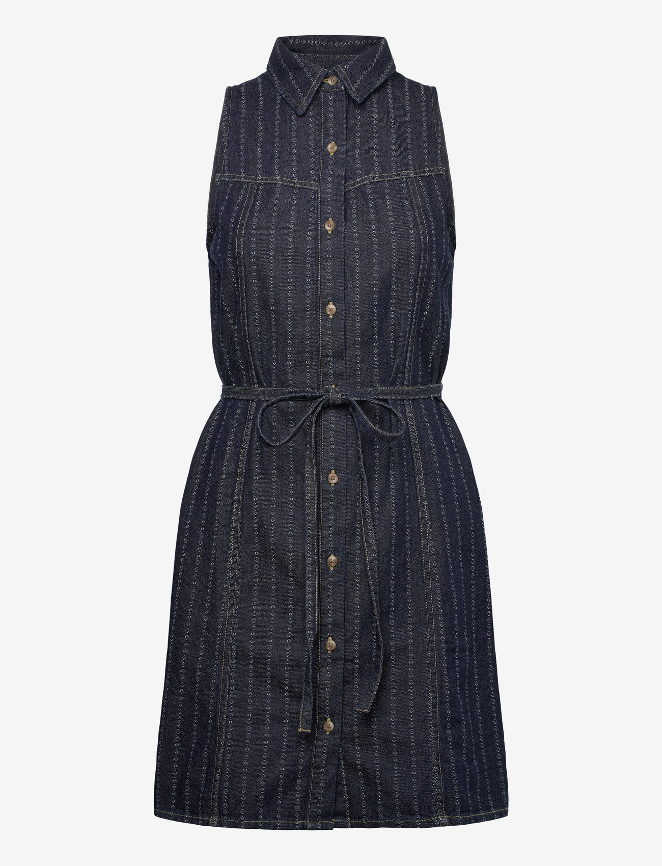 Lee Jeans - SLEEVELESS DENIM DRESS - skjortklänningar - indigo rush - 1
