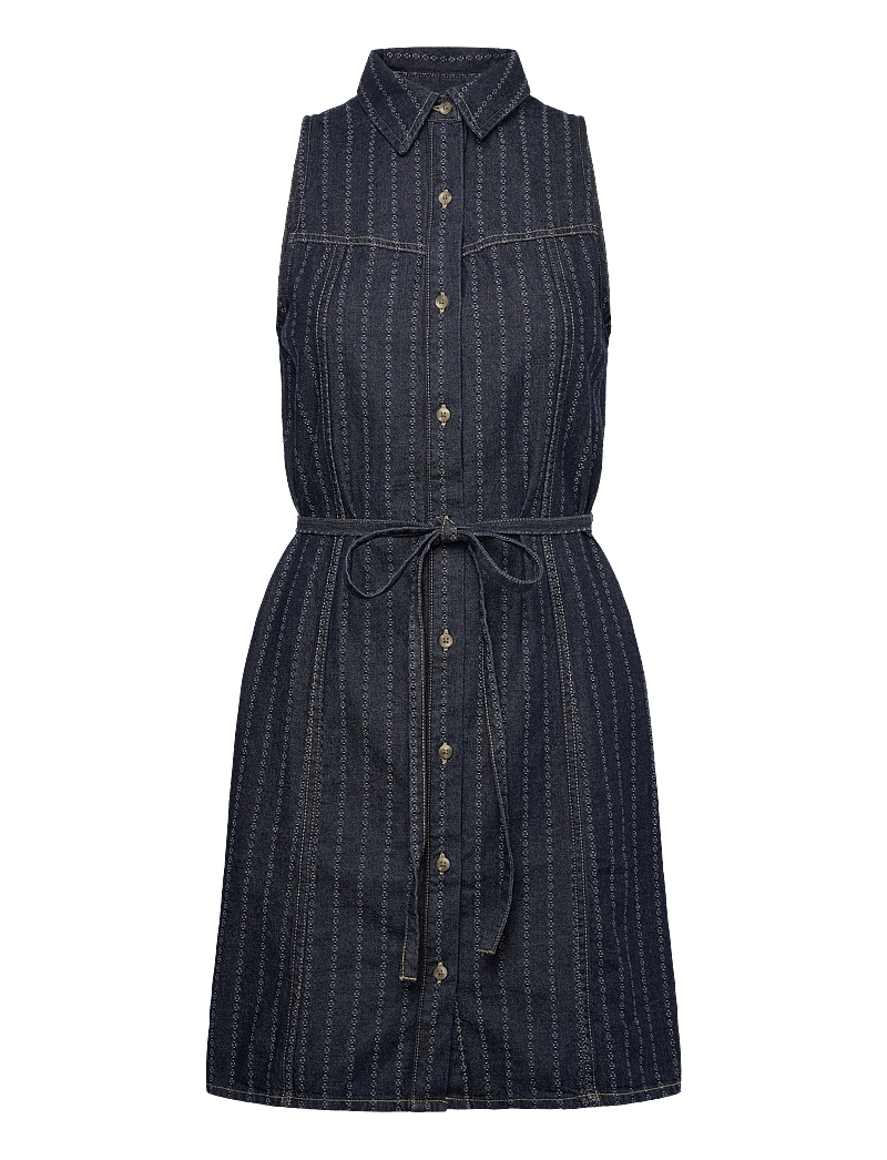 Lee Jeans - SLEEVELESS DENIM DRESS - skjortklänningar - indigo rush - 1
