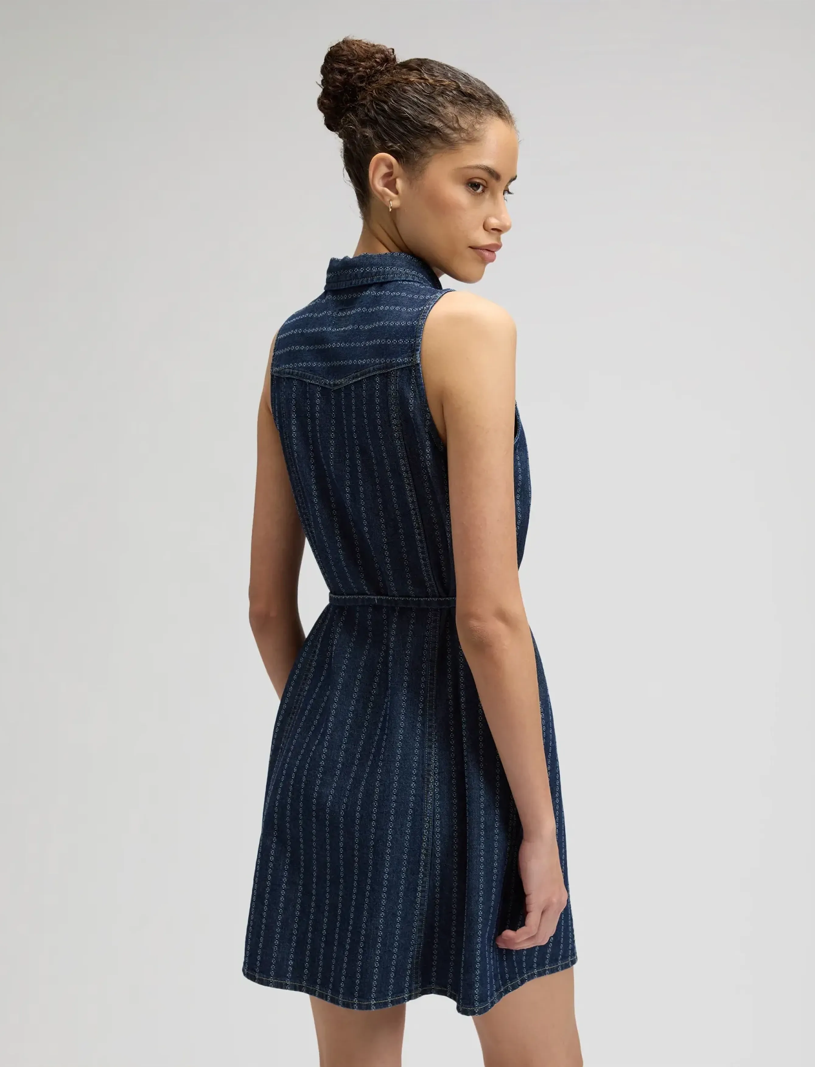 Lee Jeans - SLEEVELESS DENIM DRESS - cowboykjoler - indigo rush - 3