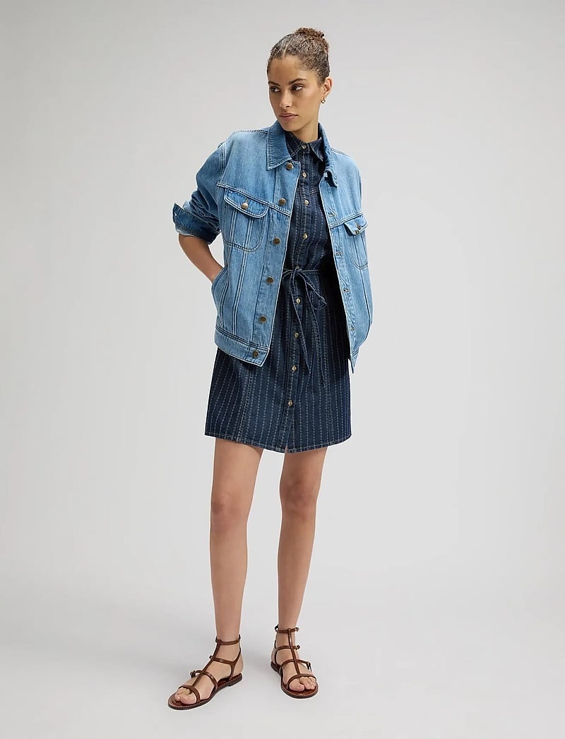 Lee Jeans - SLEEVELESS DENIM DRESS - skjortklänningar - indigo rush - 4