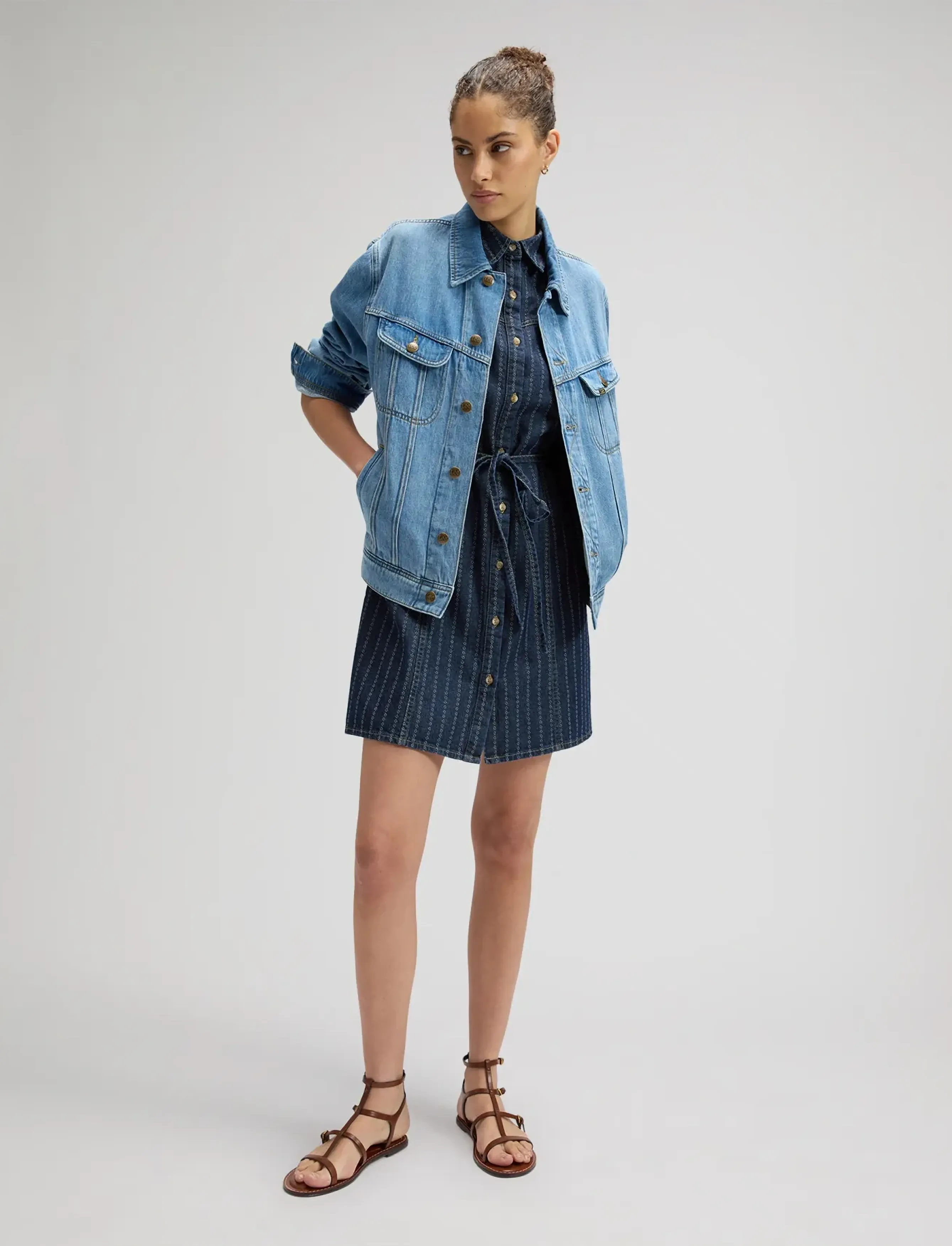 Lee Jeans - SLEEVELESS DENIM DRESS - cowboykjoler - indigo rush - 4