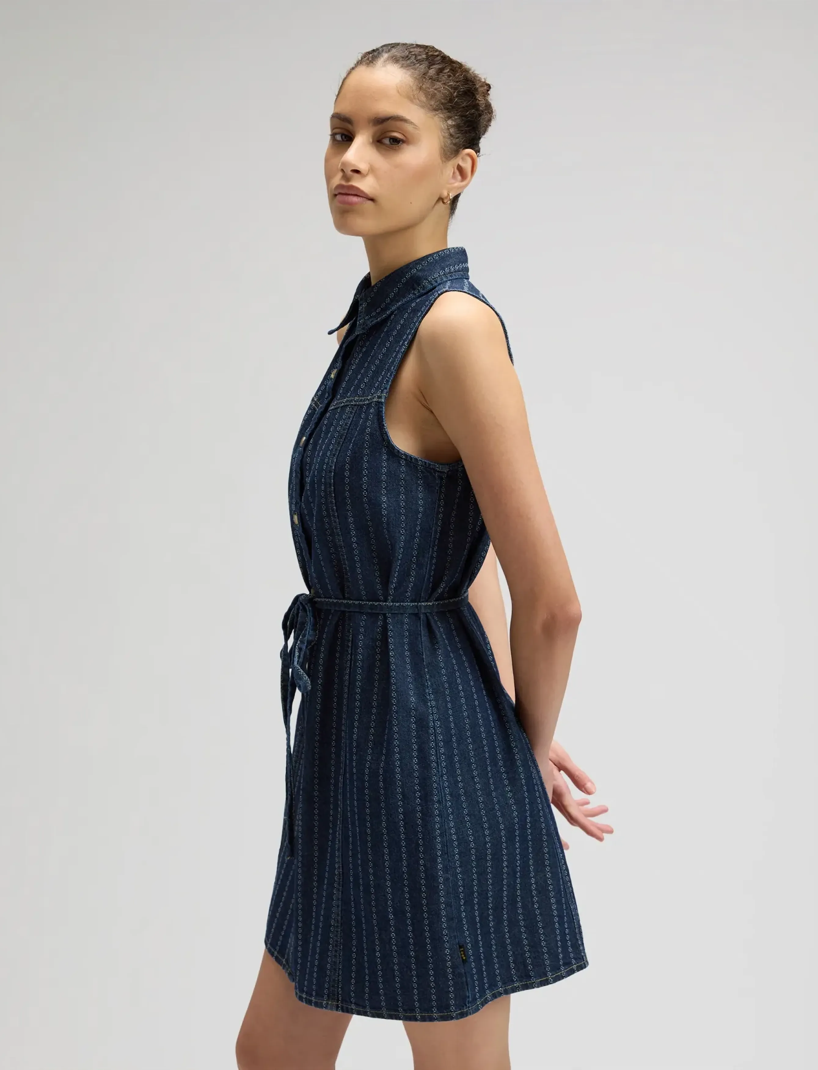 Lee Jeans - SLEEVELESS DENIM DRESS - cowboykjoler - indigo rush - 5
