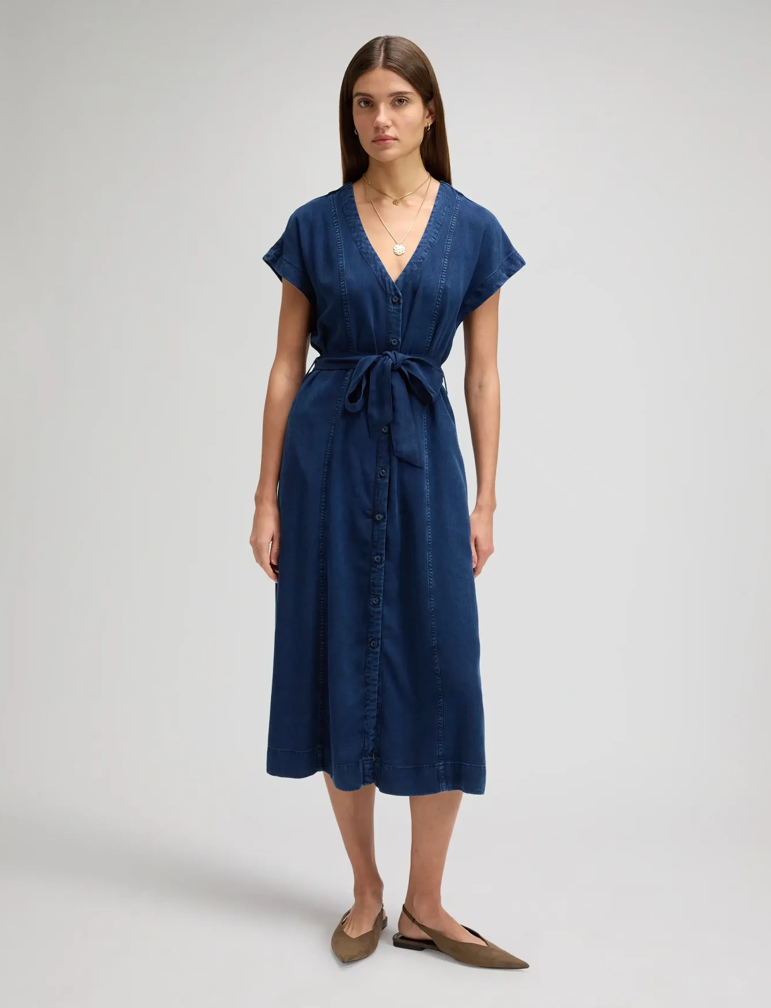 Lee Jeans - BELTED MIDI DRESS - denimkjoler - sunset ride - 3