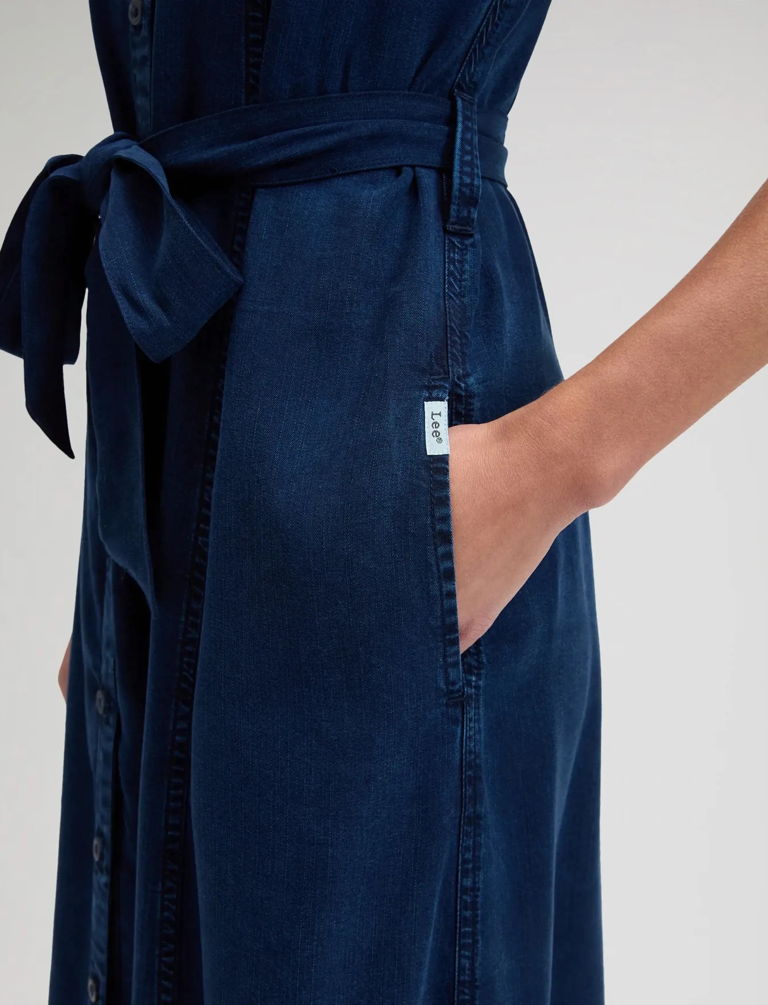 Lee Jeans - BELTED MIDI DRESS - denimkjoler - sunset ride - 5