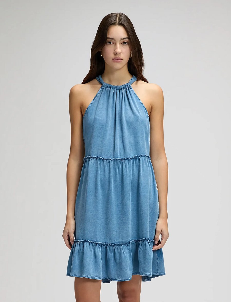 Lee Jeans - SHORT SUMMER DRESS - kesämekot - ice storm - 0