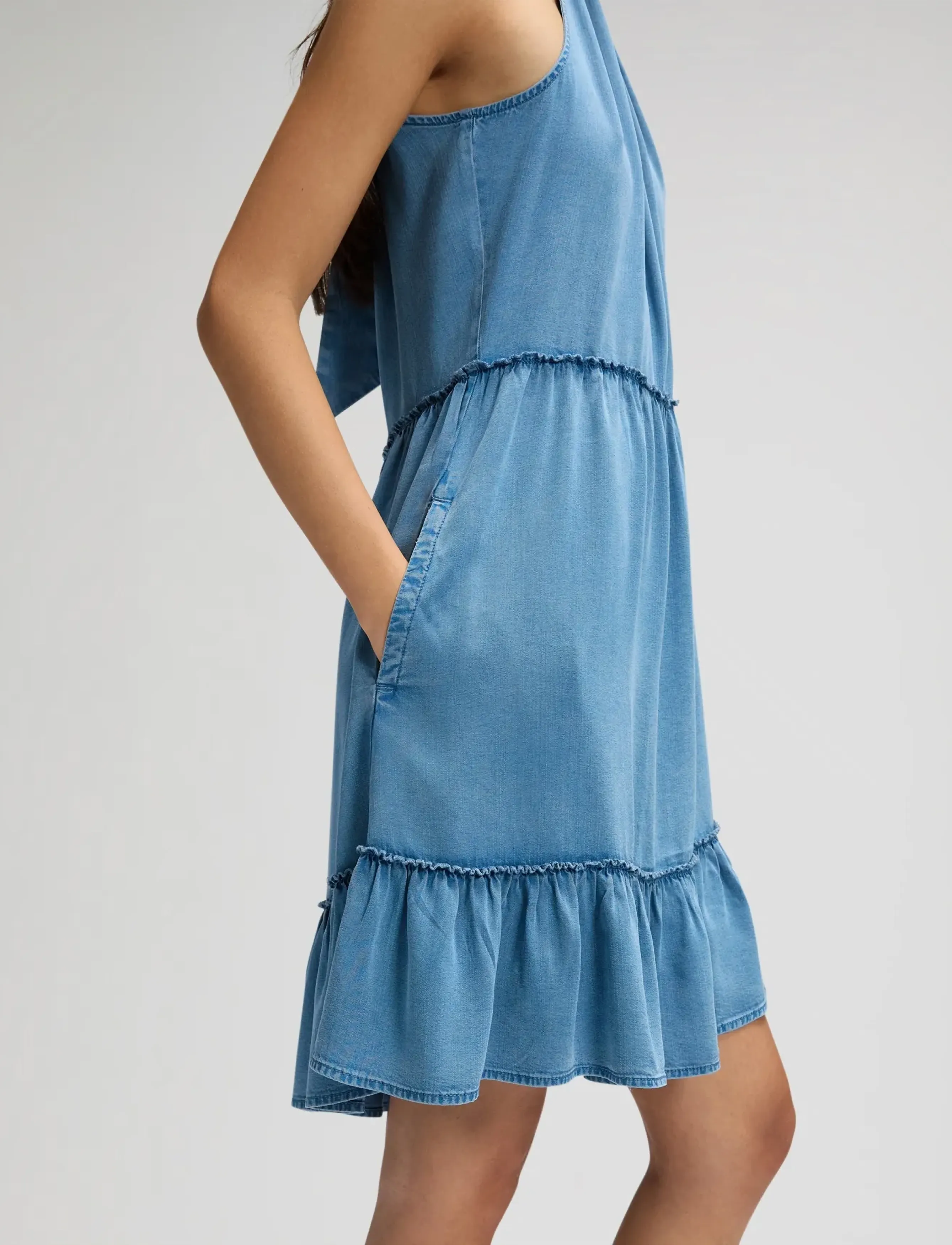 Lee Jeans - SHORT SUMMER DRESS - kesämekot - ice storm - 5