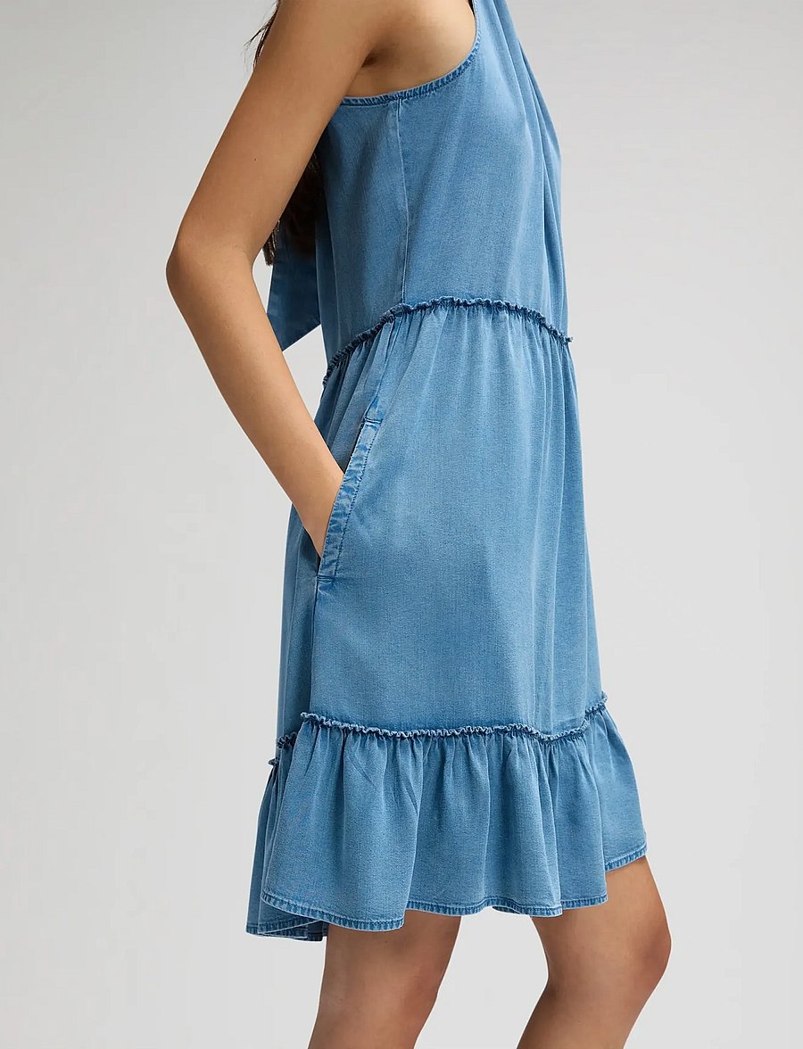Lee Jeans - SHORT SUMMER DRESS - kesämekot - ice storm - 5