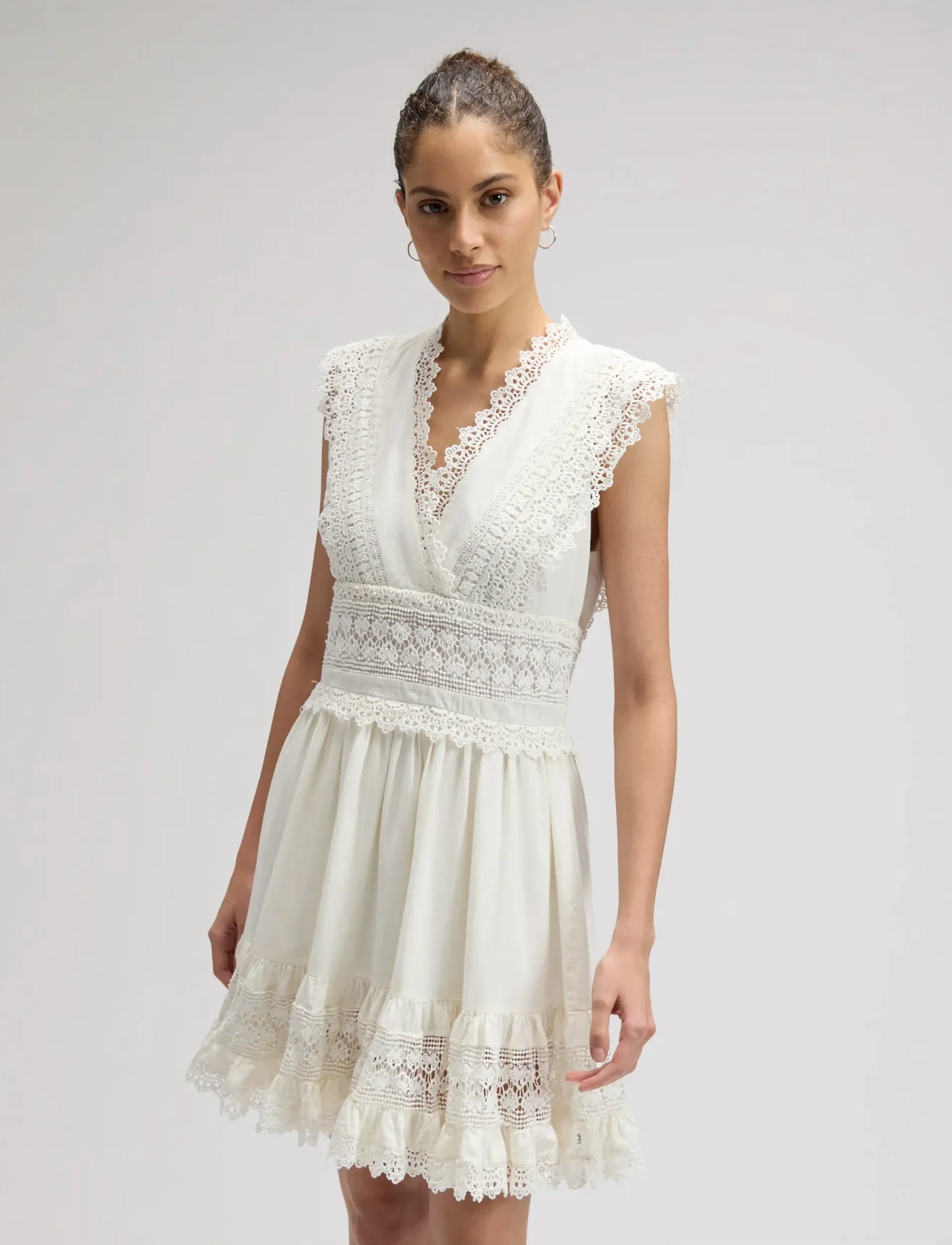 Lee Jeans BOHEMIAN DRESS - Riided - BRIGHT WHITE / cream