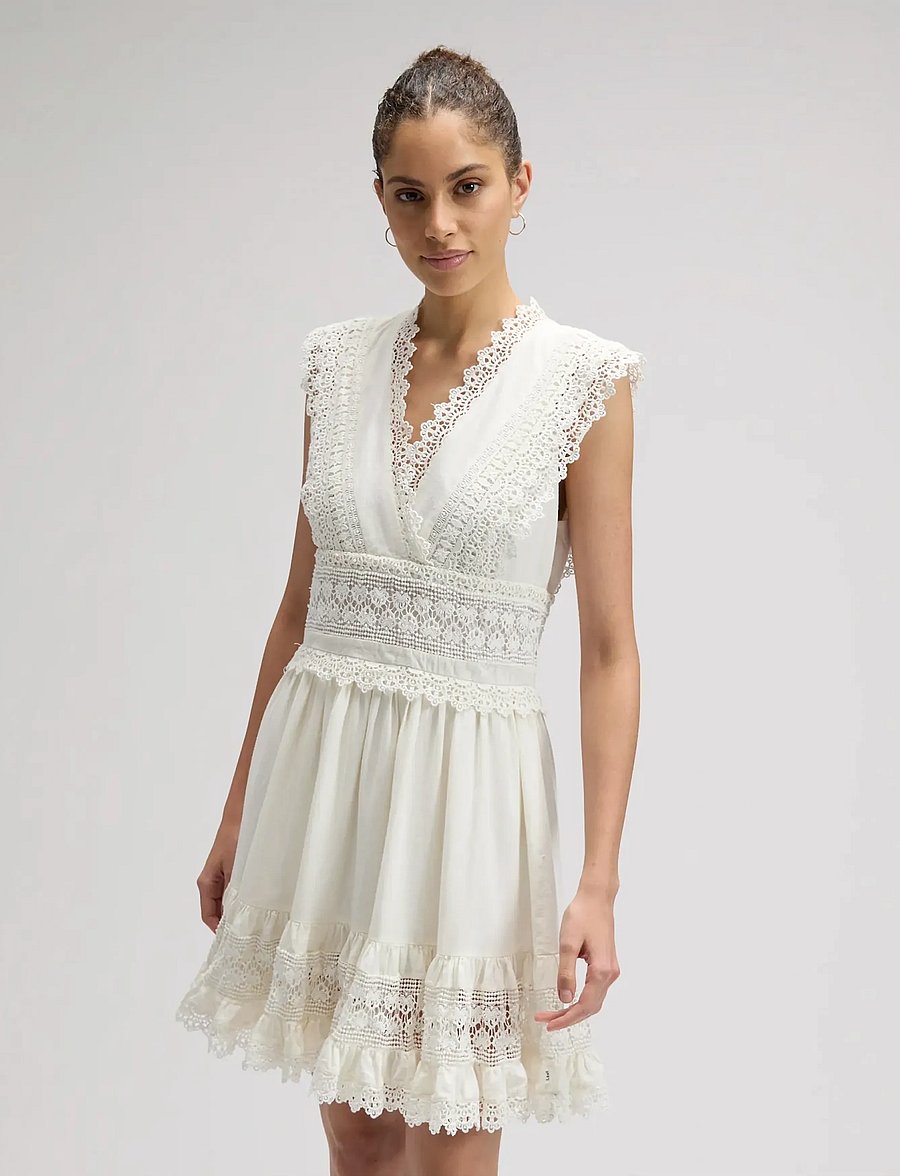 Lee Jeans - BOHEMIAN DRESS - sommerkleider - bright white - 0