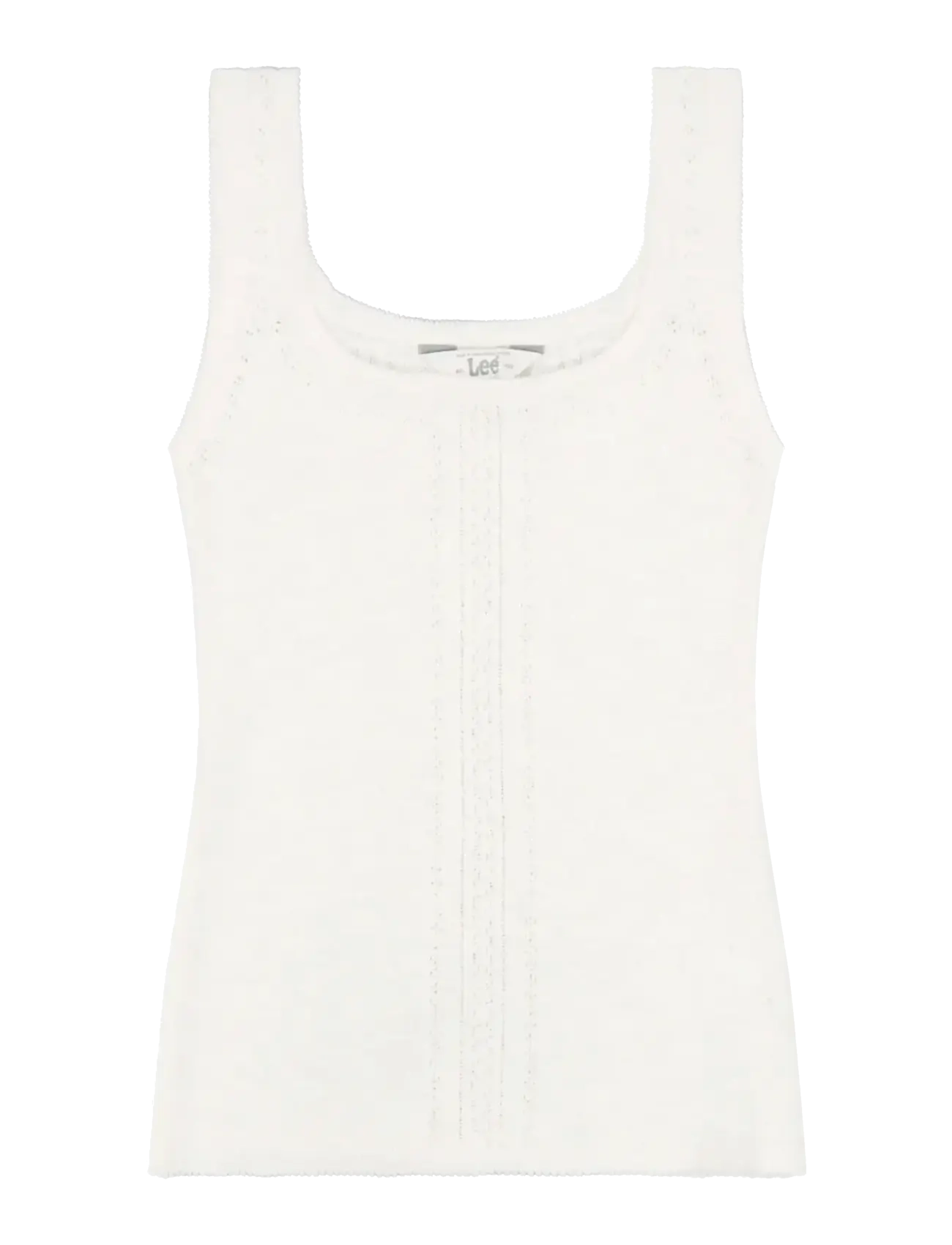 KNITTED TANK - ECRU
