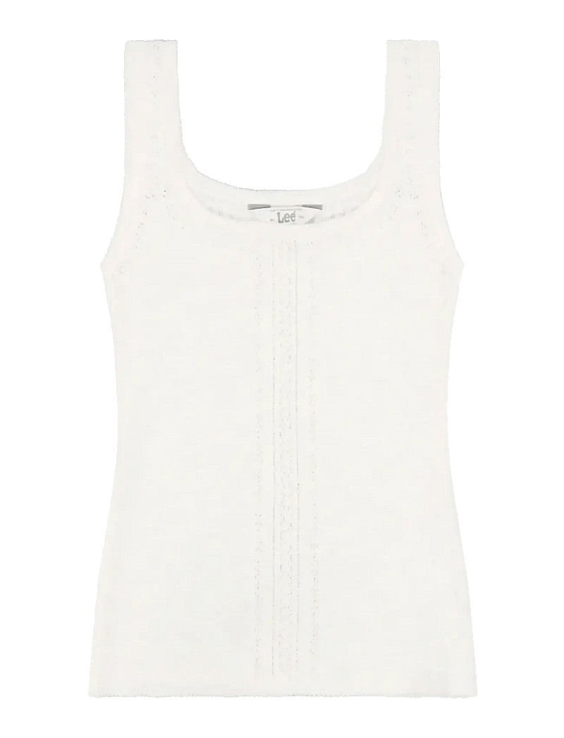 Lee Jeans - KNITTED TANK - linnen - ecru - 1
