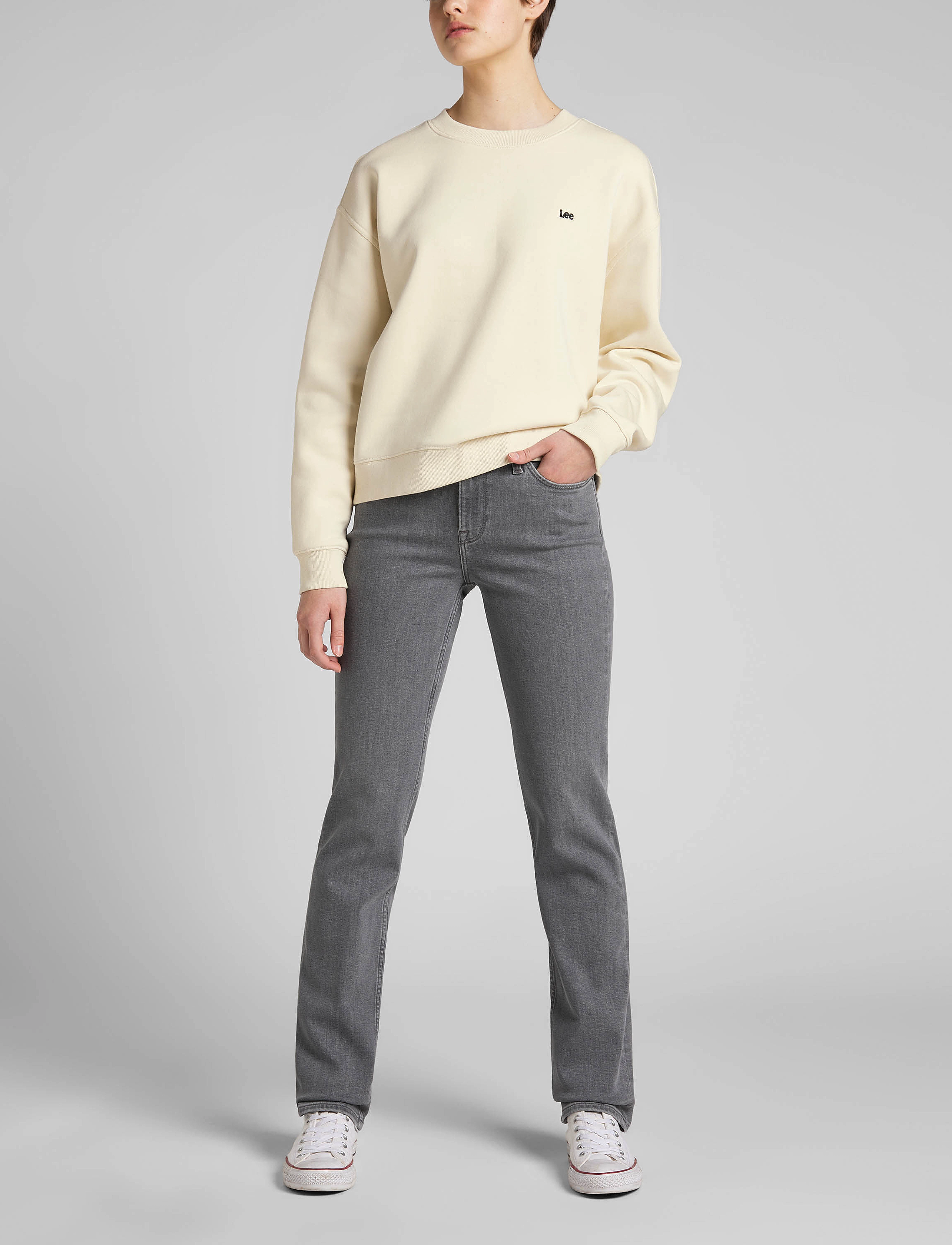 Lee Jeans - MARION STRAIGHT - grey lush - 4