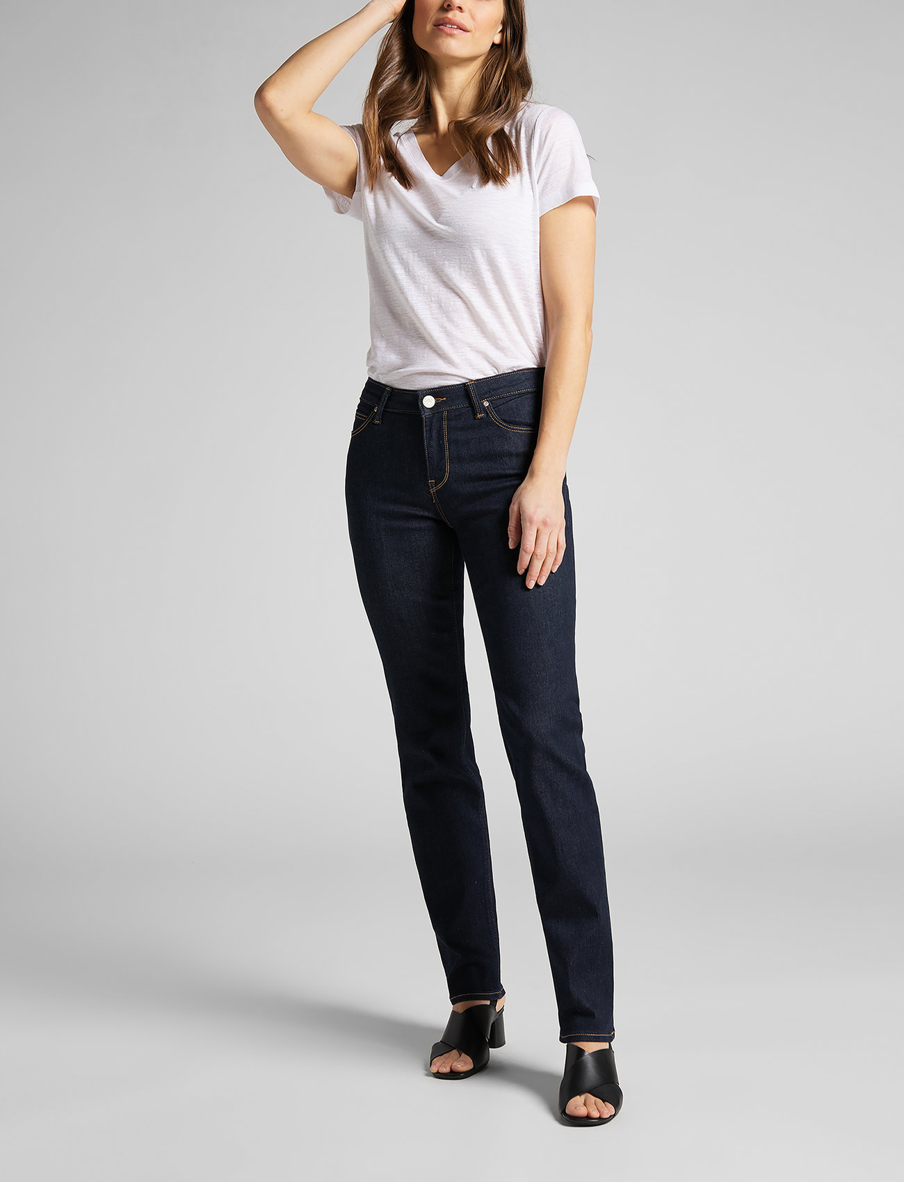 Lee Jeans - MARION STRAIGHT - proste dżinsy - rinse - 0