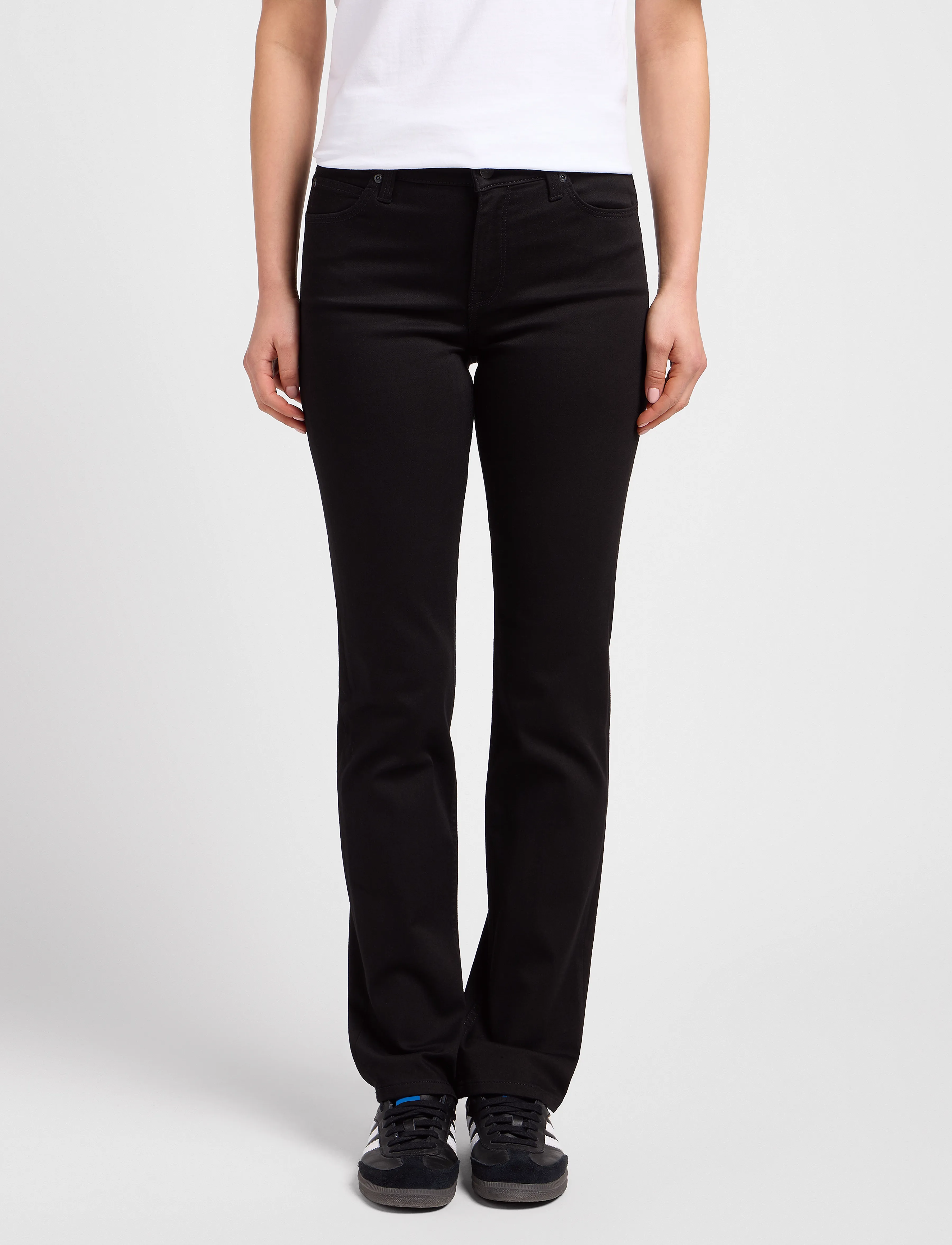 Lee Jeans Marion Straight, 30 x 33, Jeans, Schwarz - Straight-regular, Frauen