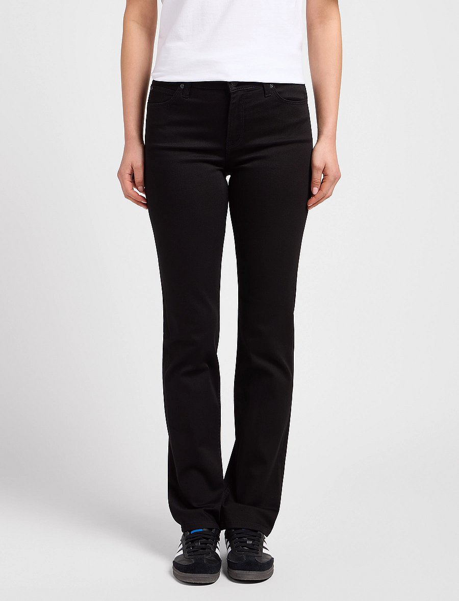 Lee Jeans - MARION STRAIGHT - gerade jeans - black rinse - 0