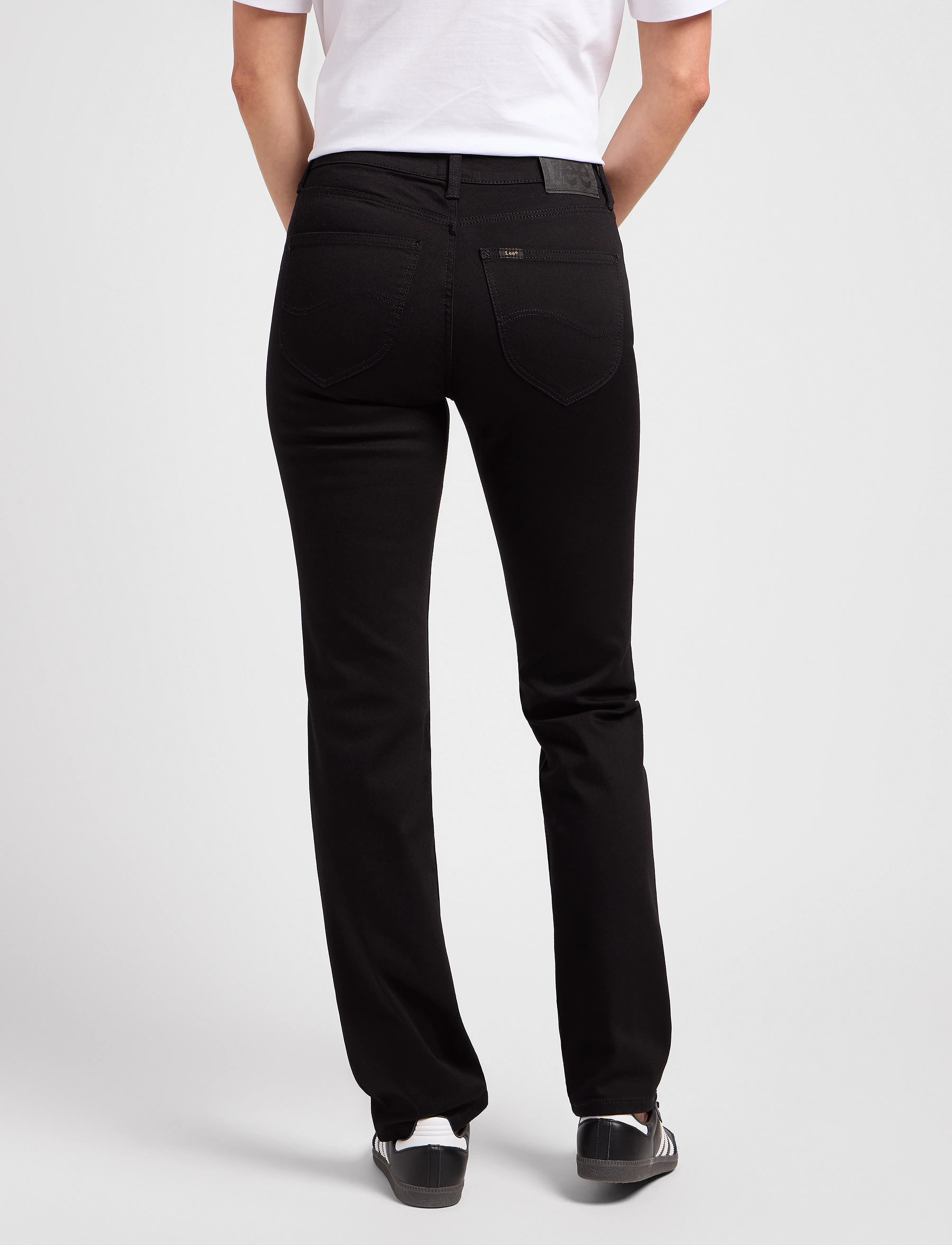 Lee Jeans - MARION STRAIGHT - beinar gallabuxur - black rinse - 3
