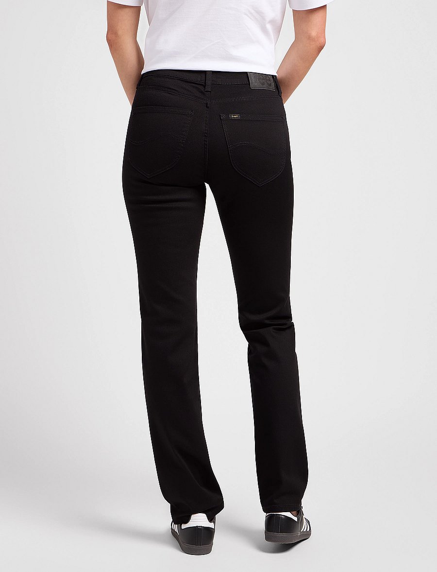 Lee Jeans - MARION STRAIGHT - gerade jeans - black rinse - 3